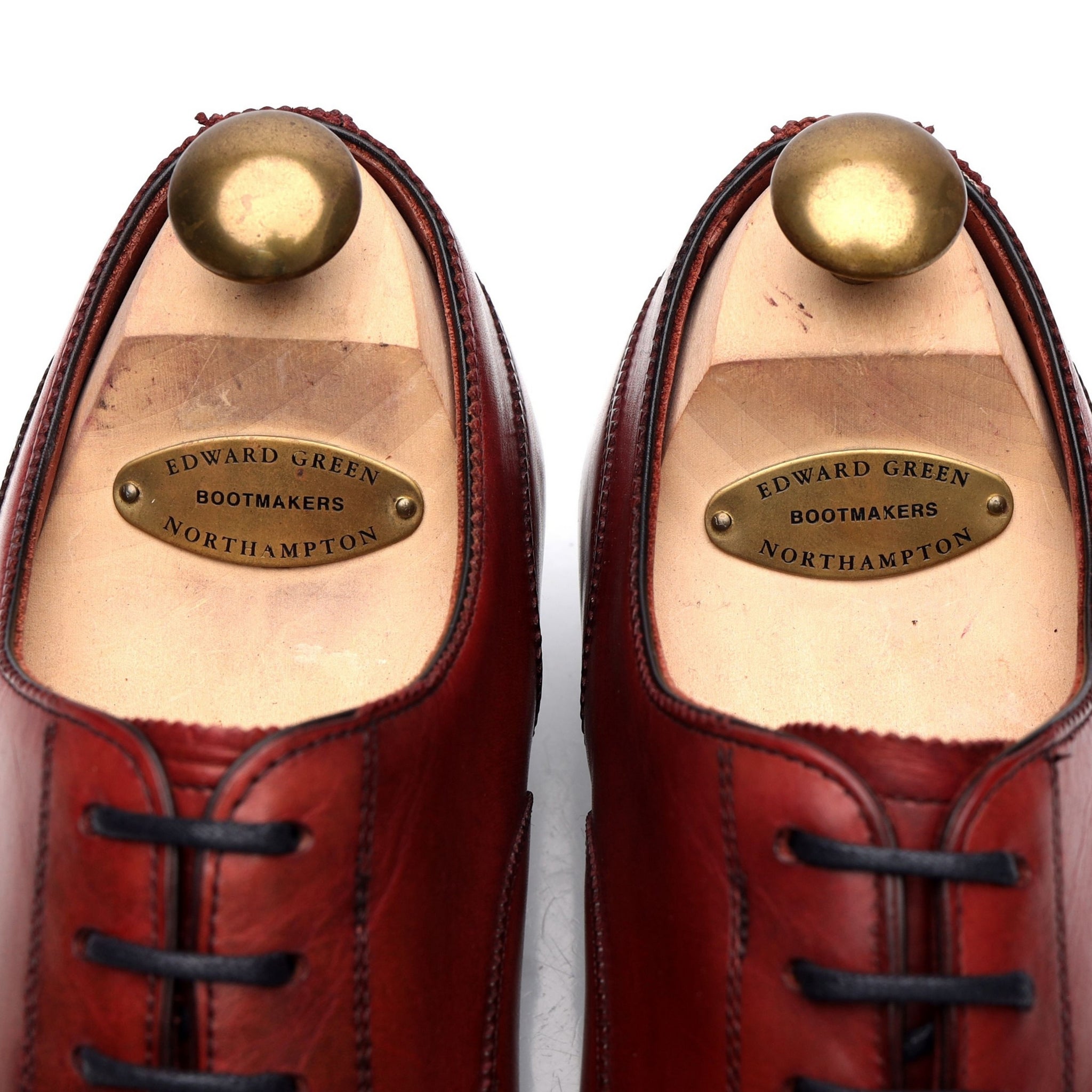 Edward Green Beaulieu richelieu cuir bordeaux UK 8.5