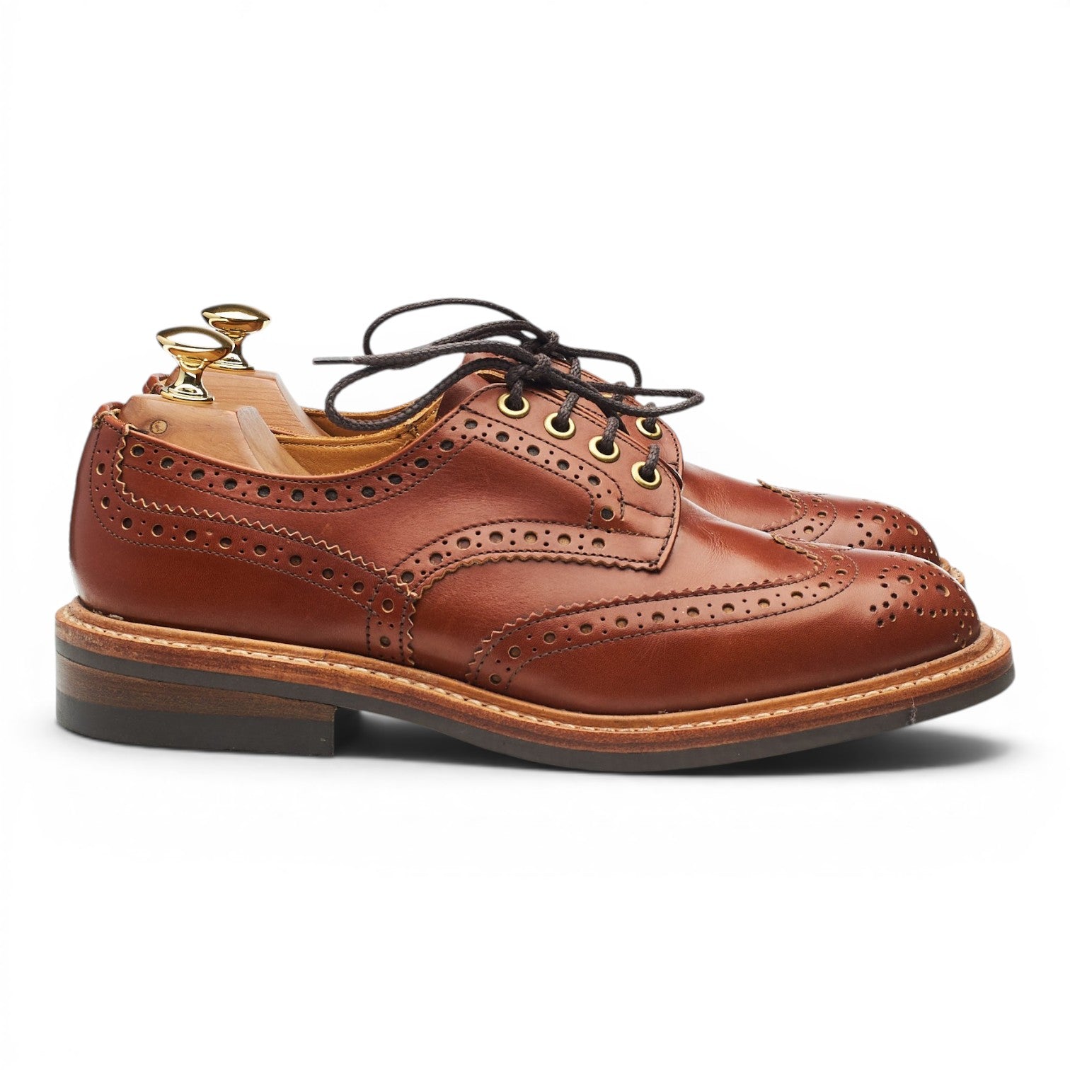 Tricker's Bourton derby cuir marron UK 6 semelle gomme