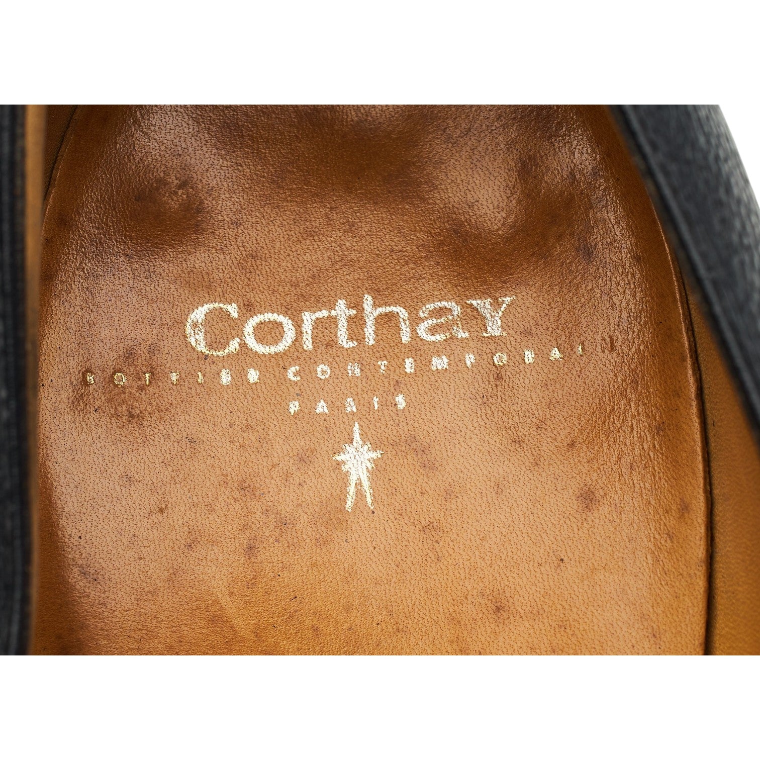 Corthay Rascaille mocassins cuir noir pointure UK 7