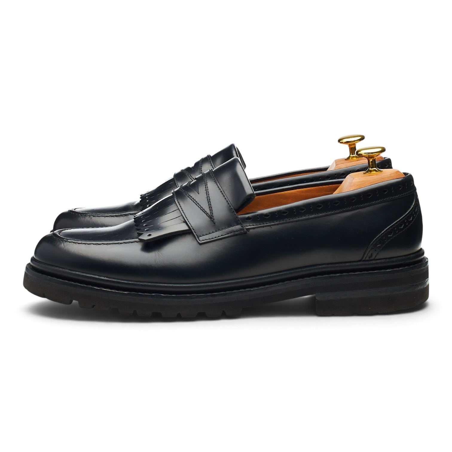 Wildsmith Model 80 mocassin frange noir UK 8