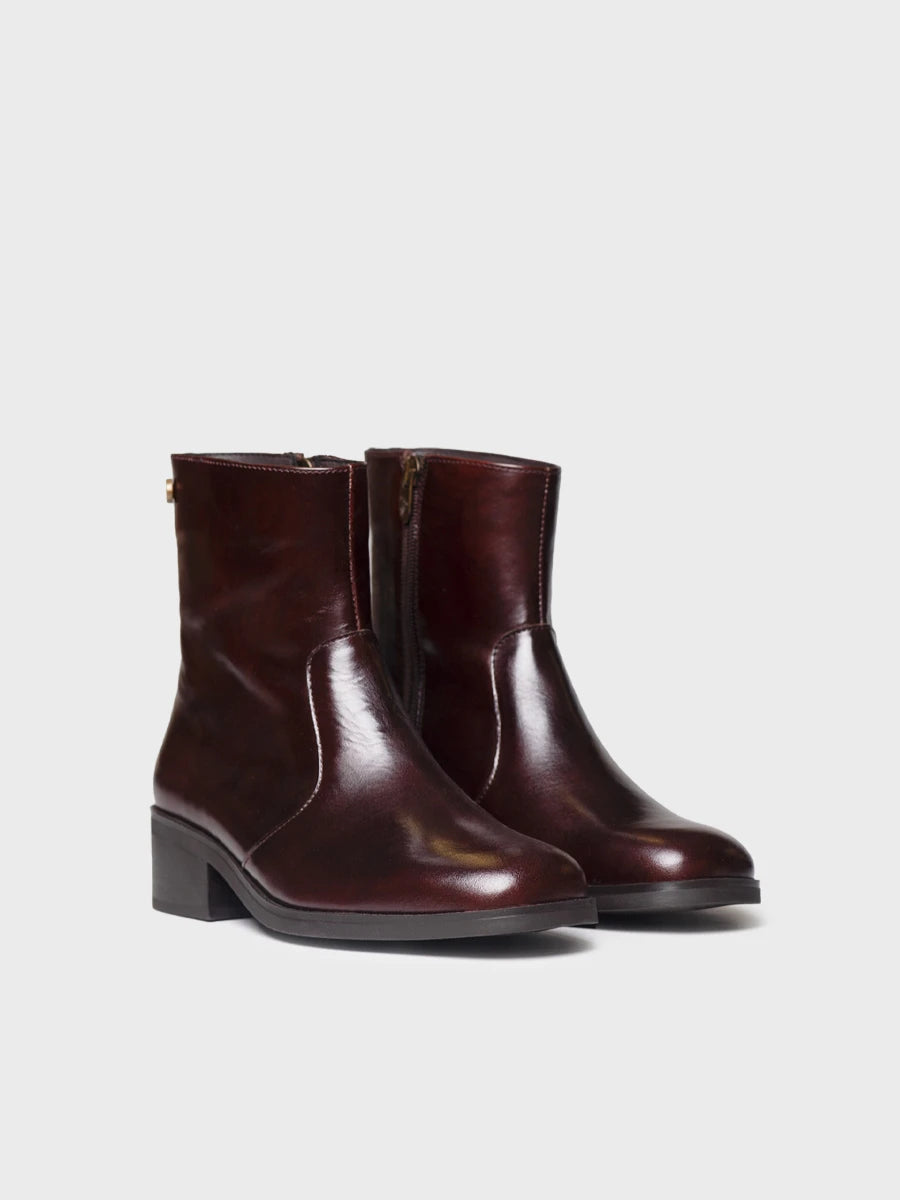 Toni Pons Tormes-P bottine cuir talon bloc zip