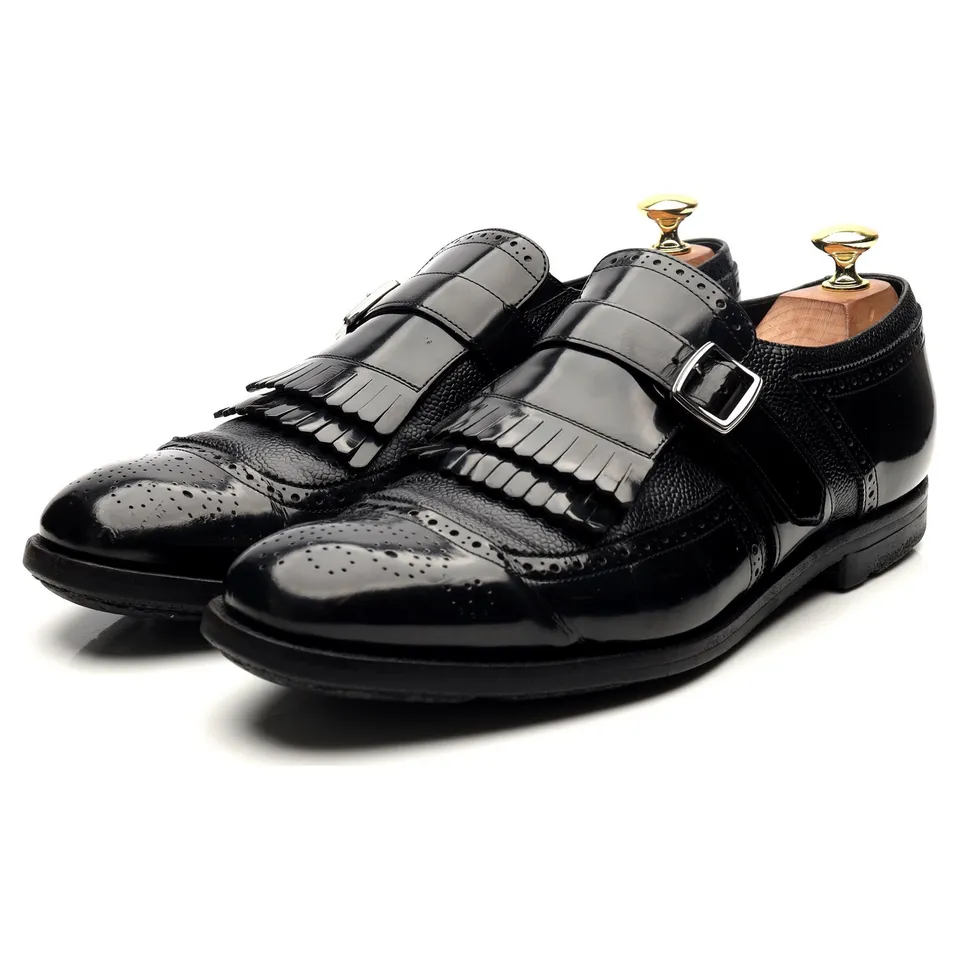 Church’s Shanghai monk strap cuir noir UK 8
