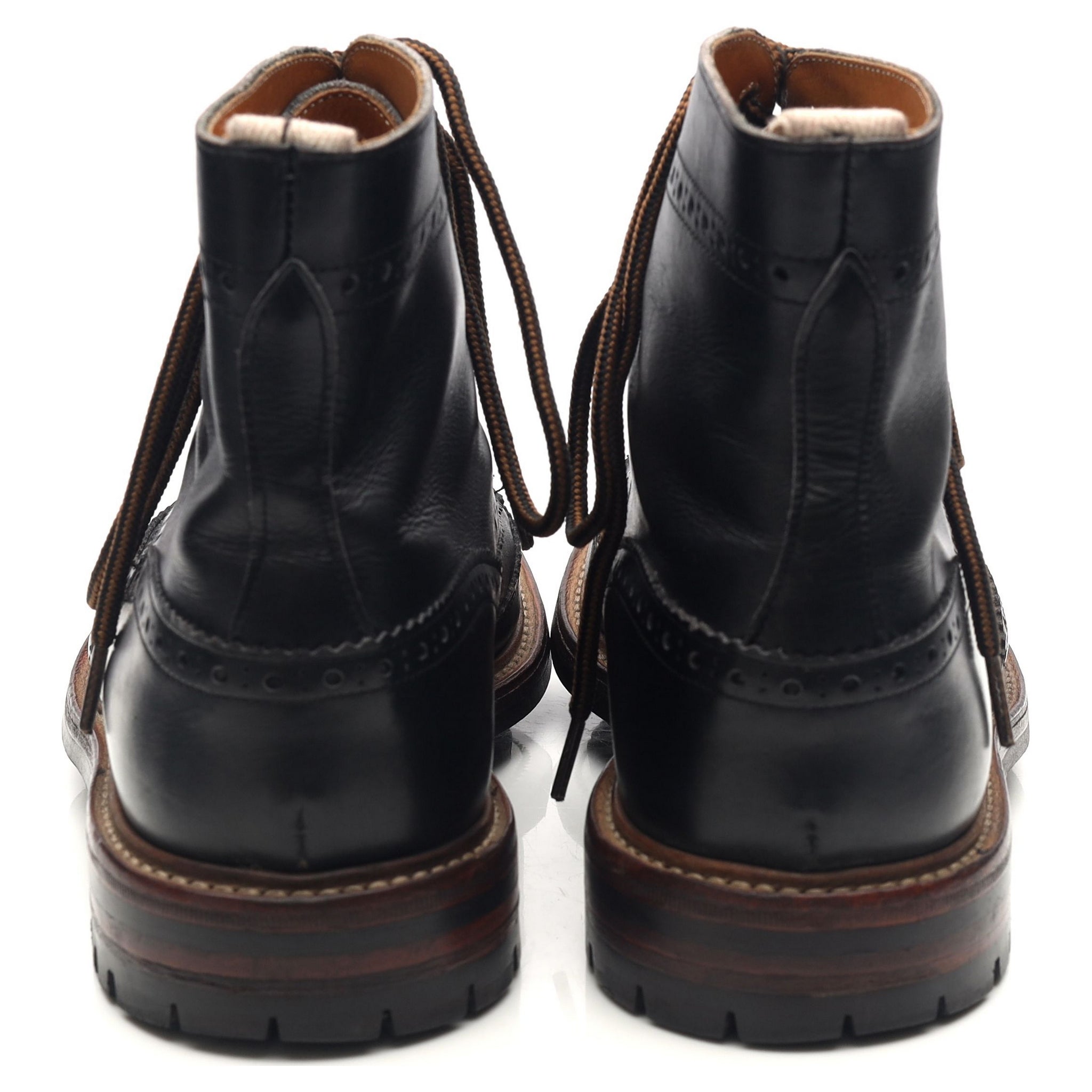 Tricker's Stow boots brogue cuir noir pointure 10 UK