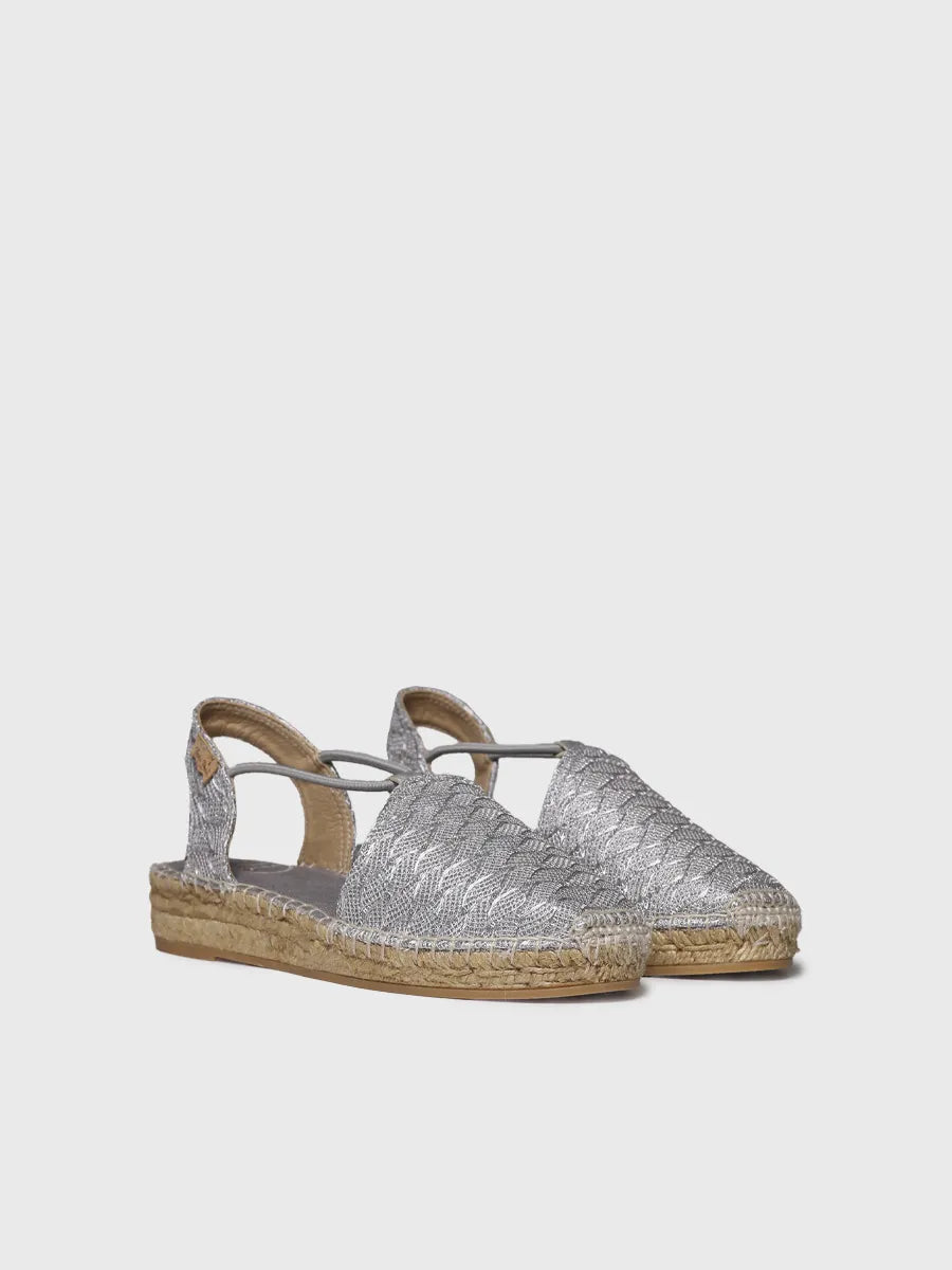 Toni Pons Nerea-CG espadrille plate brillante élastique