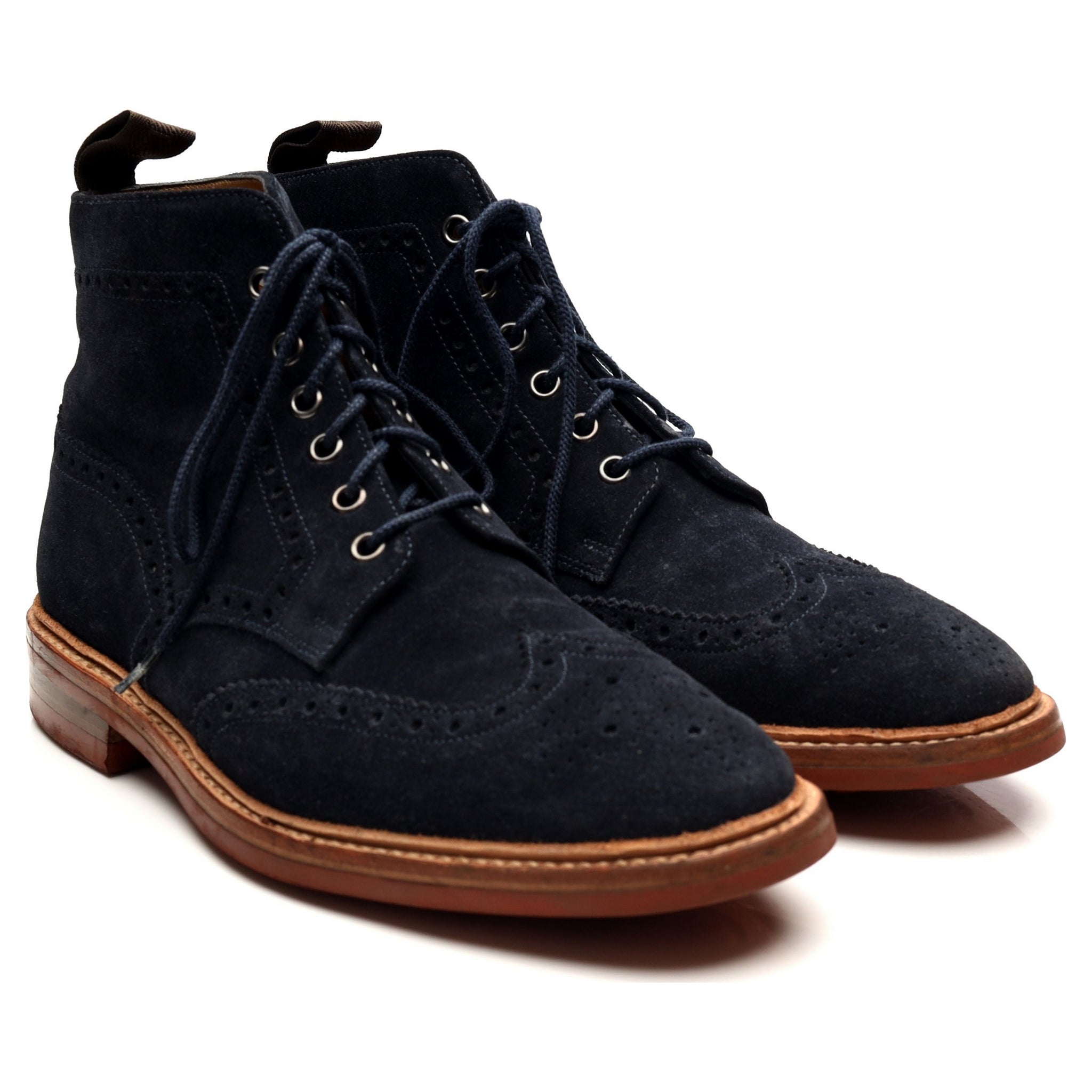 Loake 1880 Winchester boots suède bleu marine UK 7