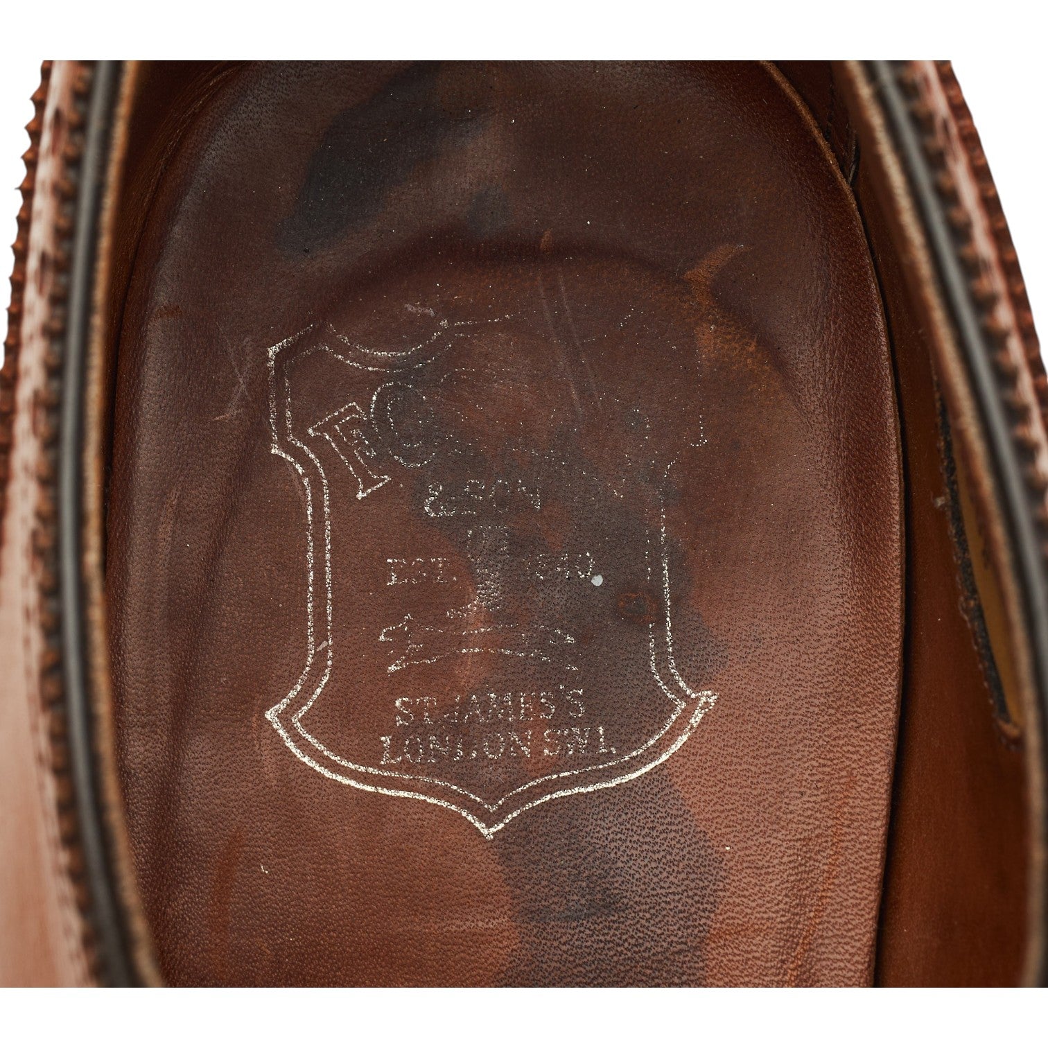 Foster & Son Oxford Brogue homme cuir marron UK 10.5