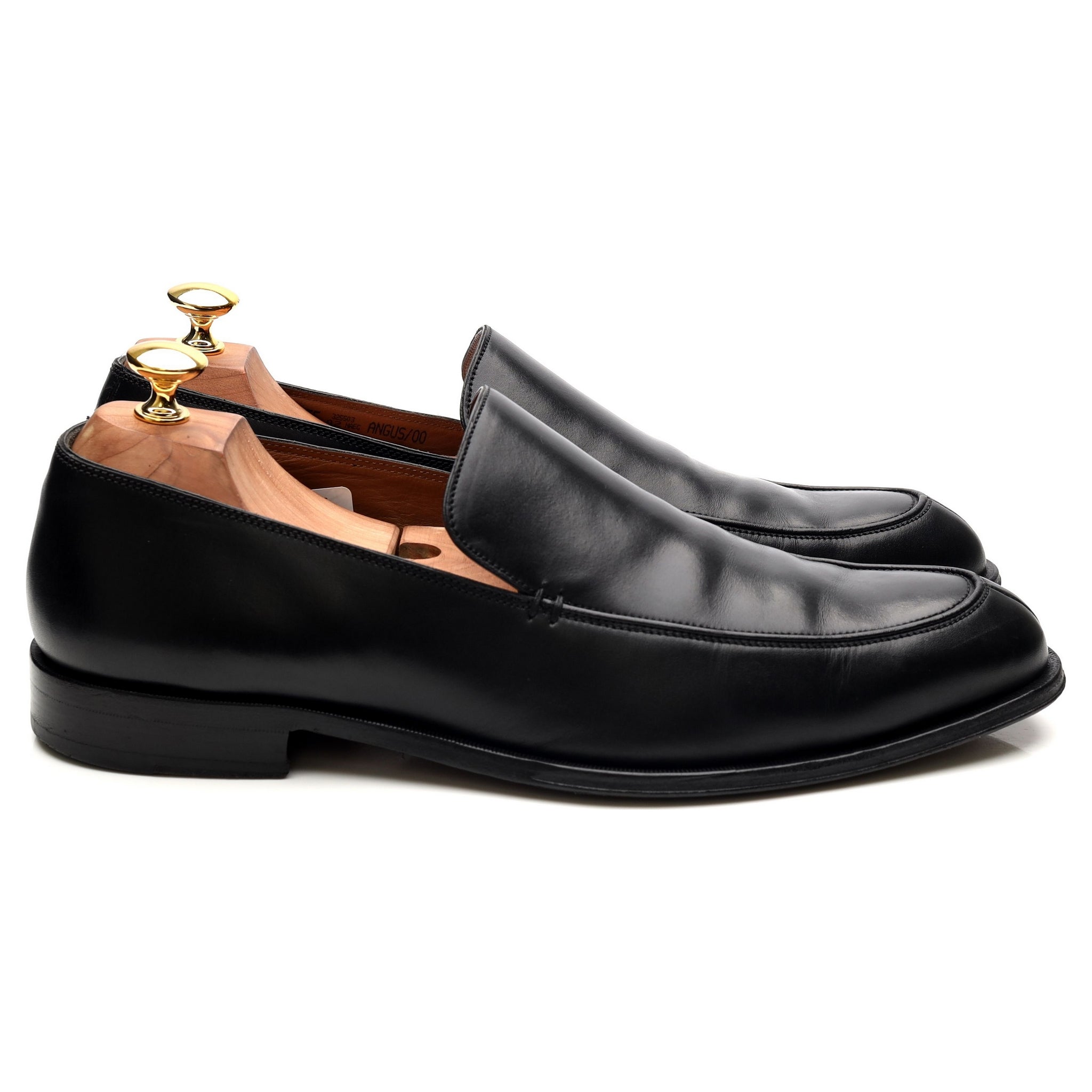 Bally mocassins cuir noir pointure UK 8 EEE