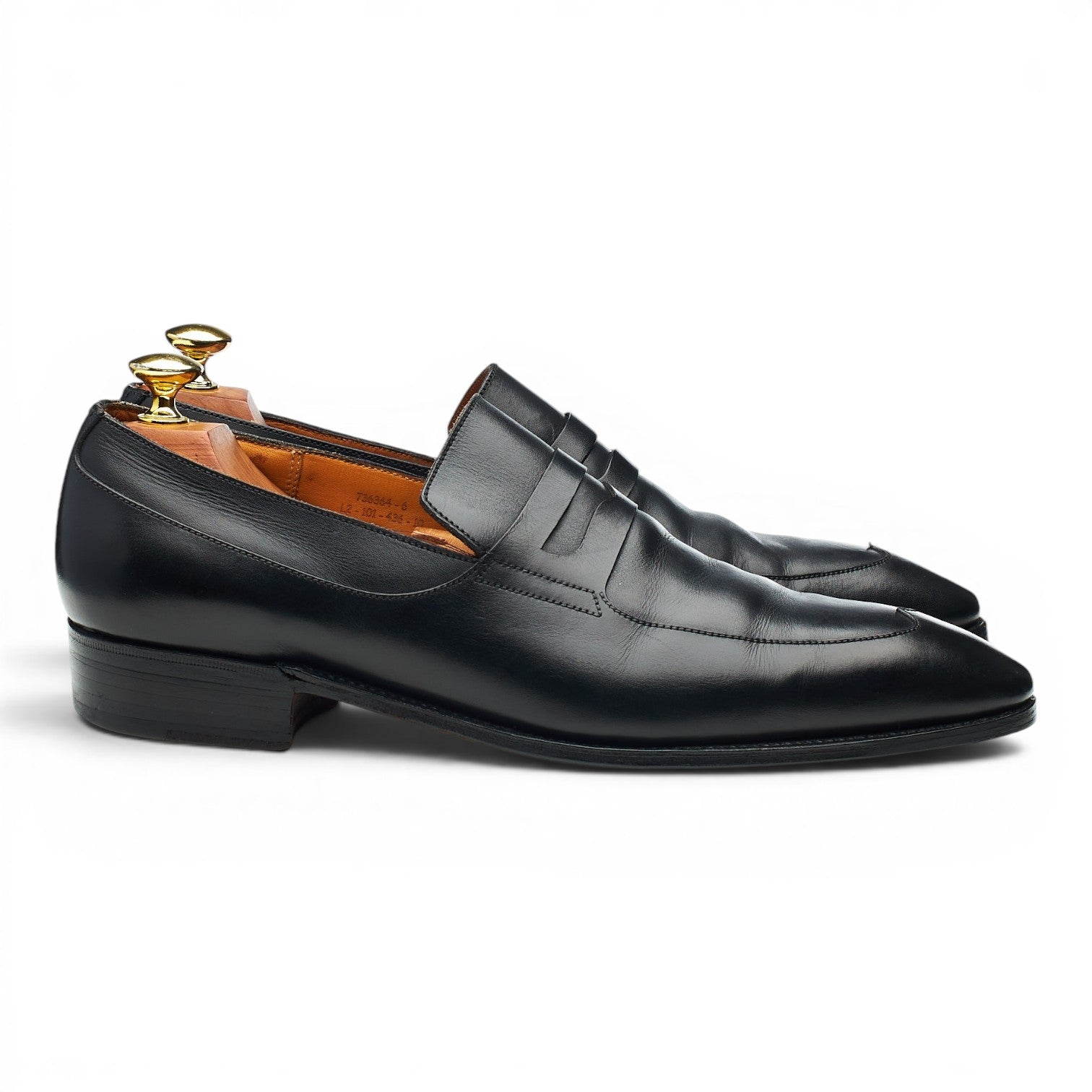 J.M. Weston 436 mocassins cuir noir pointure UK 9