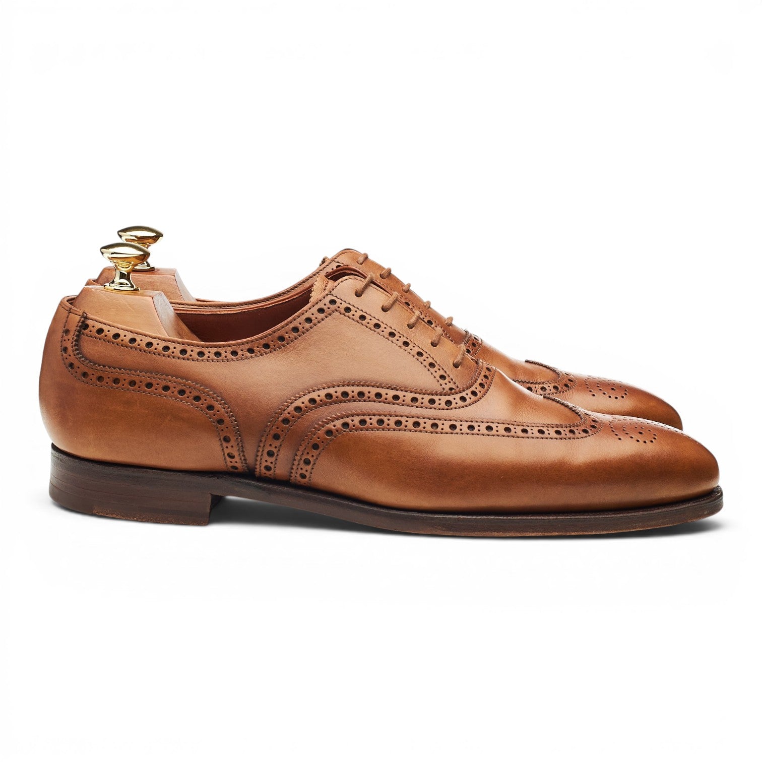 Crockett & Jones Clifford richelieu brogue cuir marron UK 9