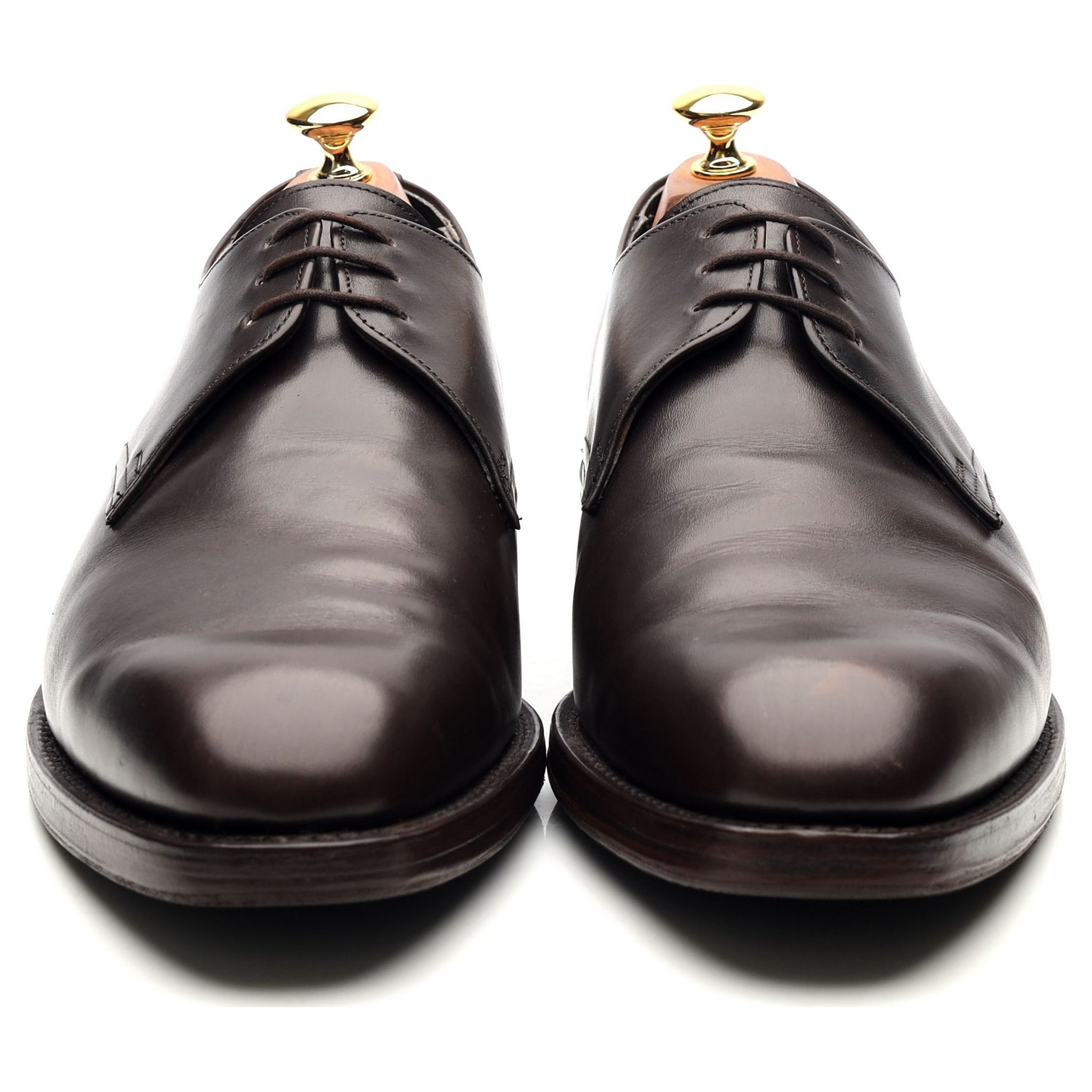 Tim Little derbies cuir marron foncé UK 10