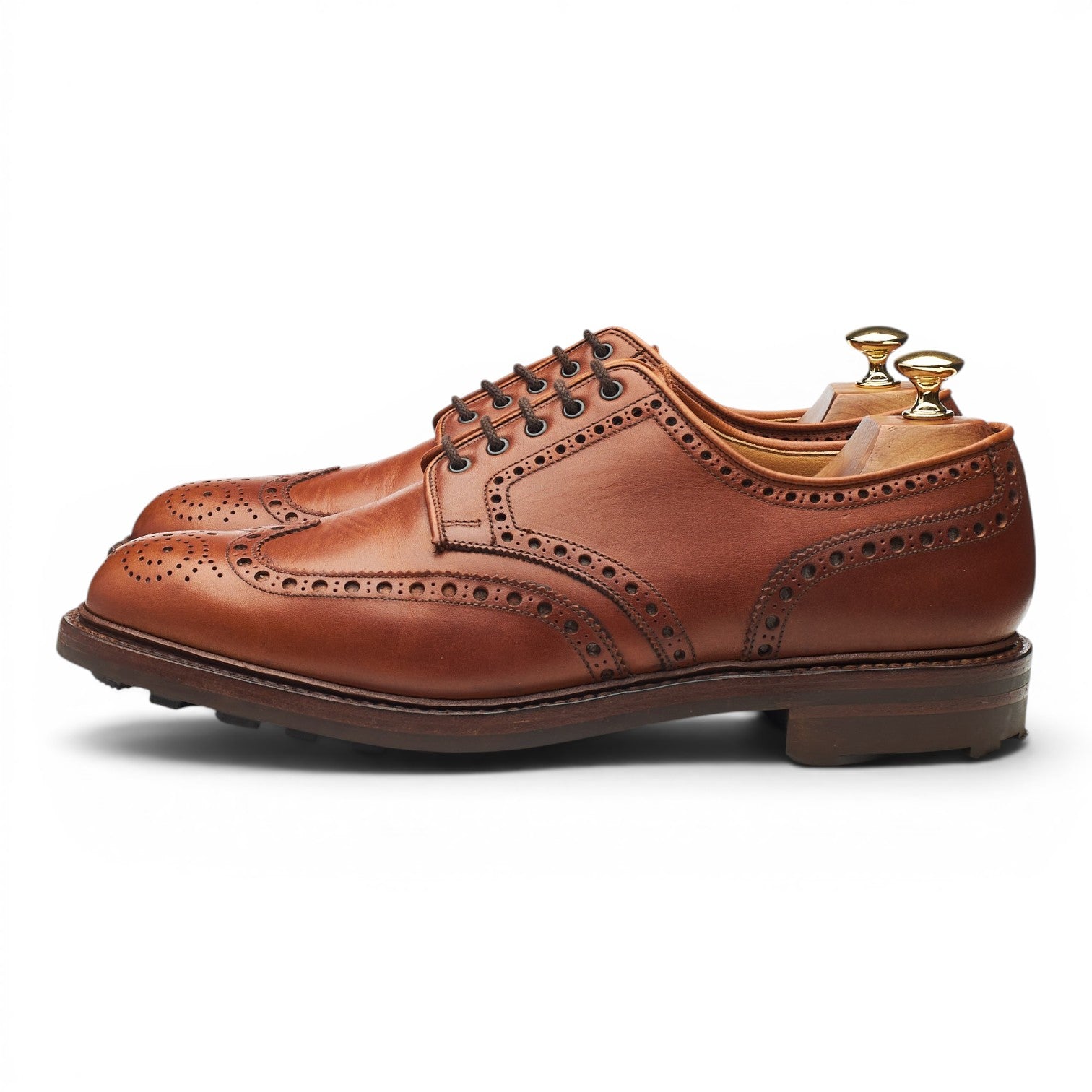 Crockett & Jones Warwick derbies brogues cuir marron 9,5