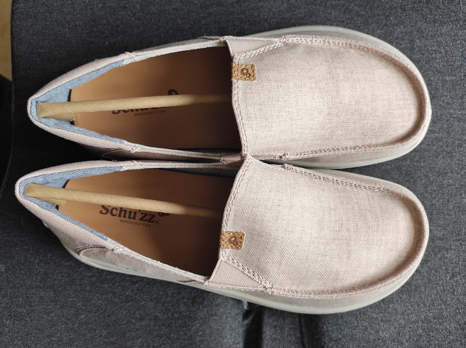 Schu'zz Manon Mocassin Femme Lin et Coton Respirant