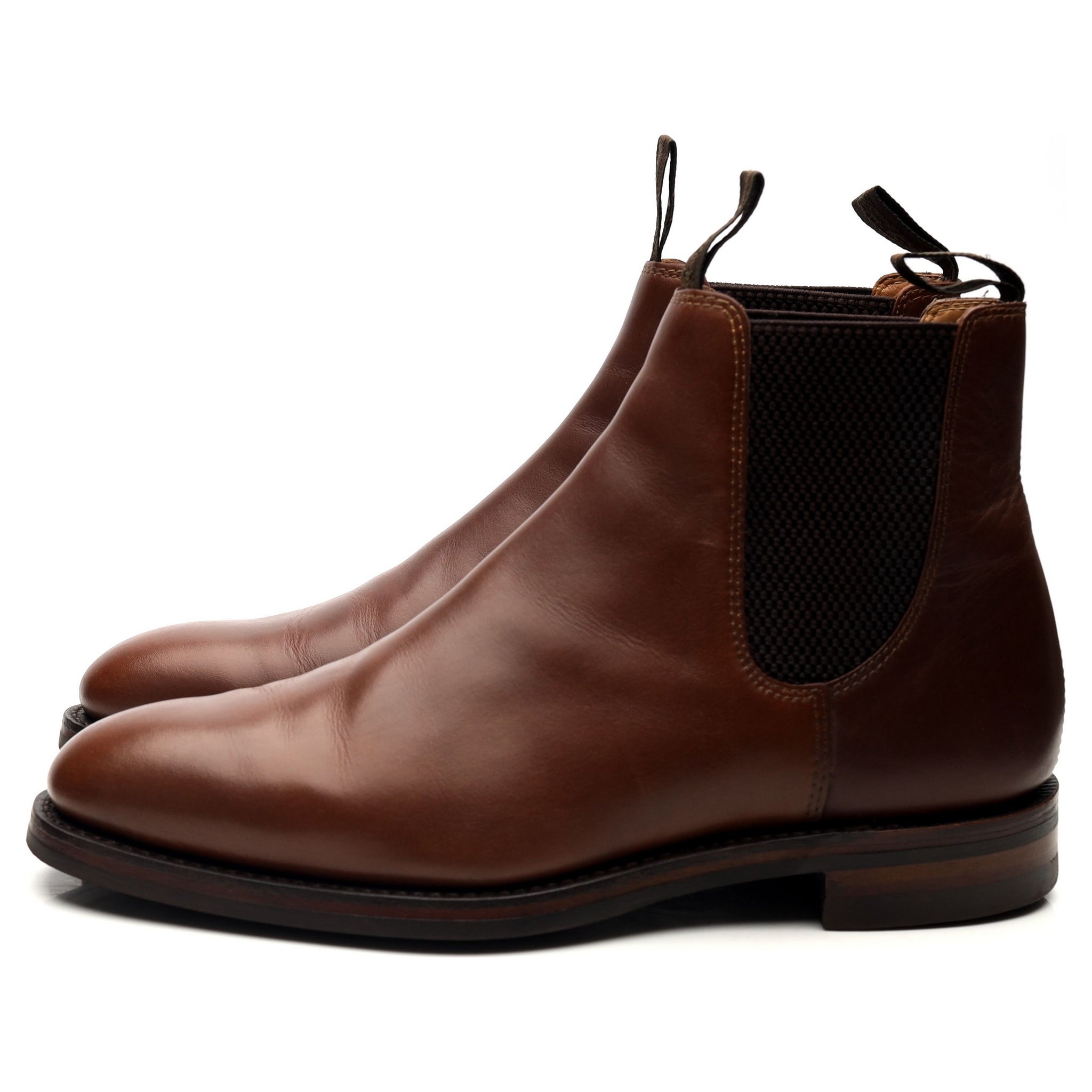 Loake 1880 Chatsworth bottines chelsea cuir marron UK 7
