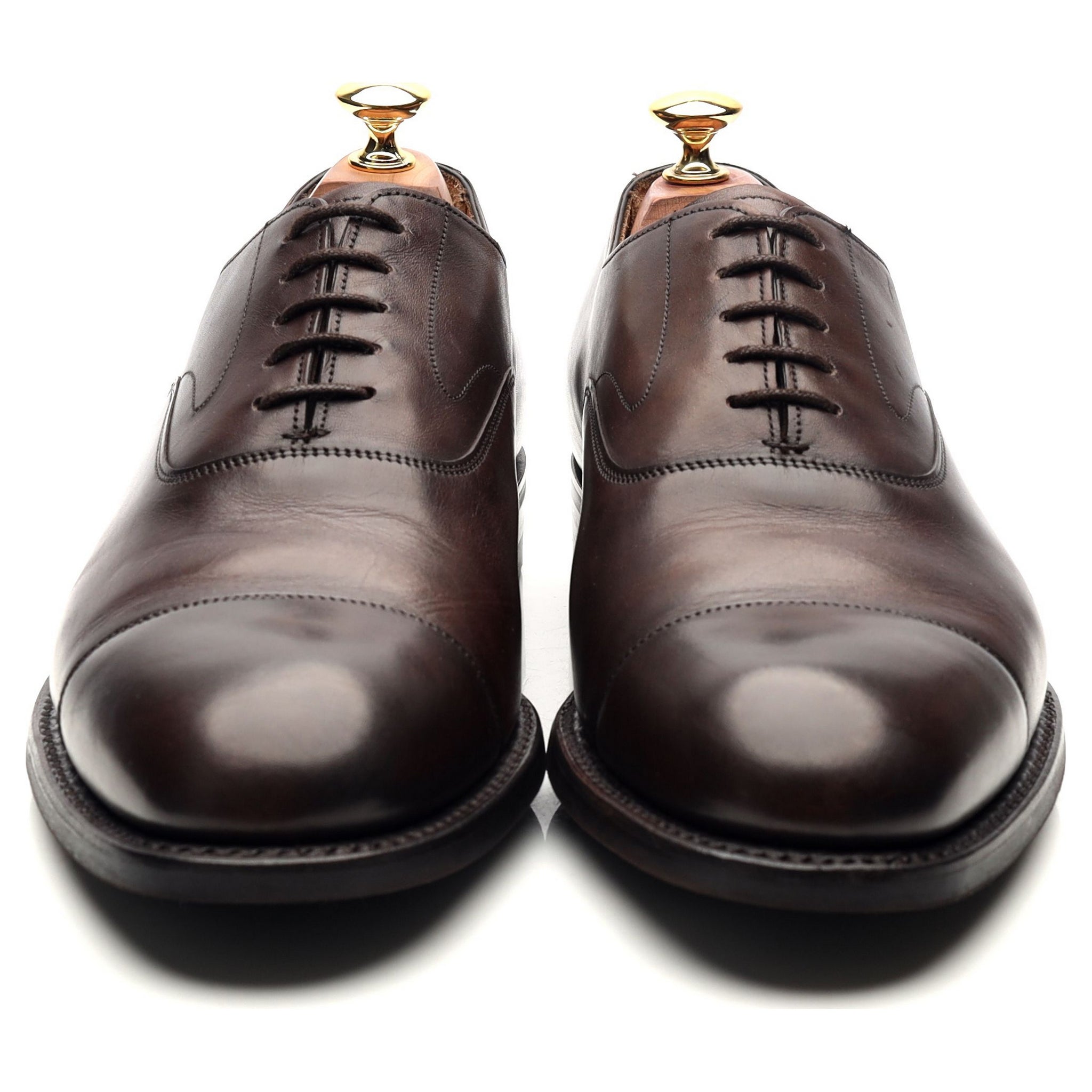 Cheaney Alfred richelieu cuir marron foncé 9 UK