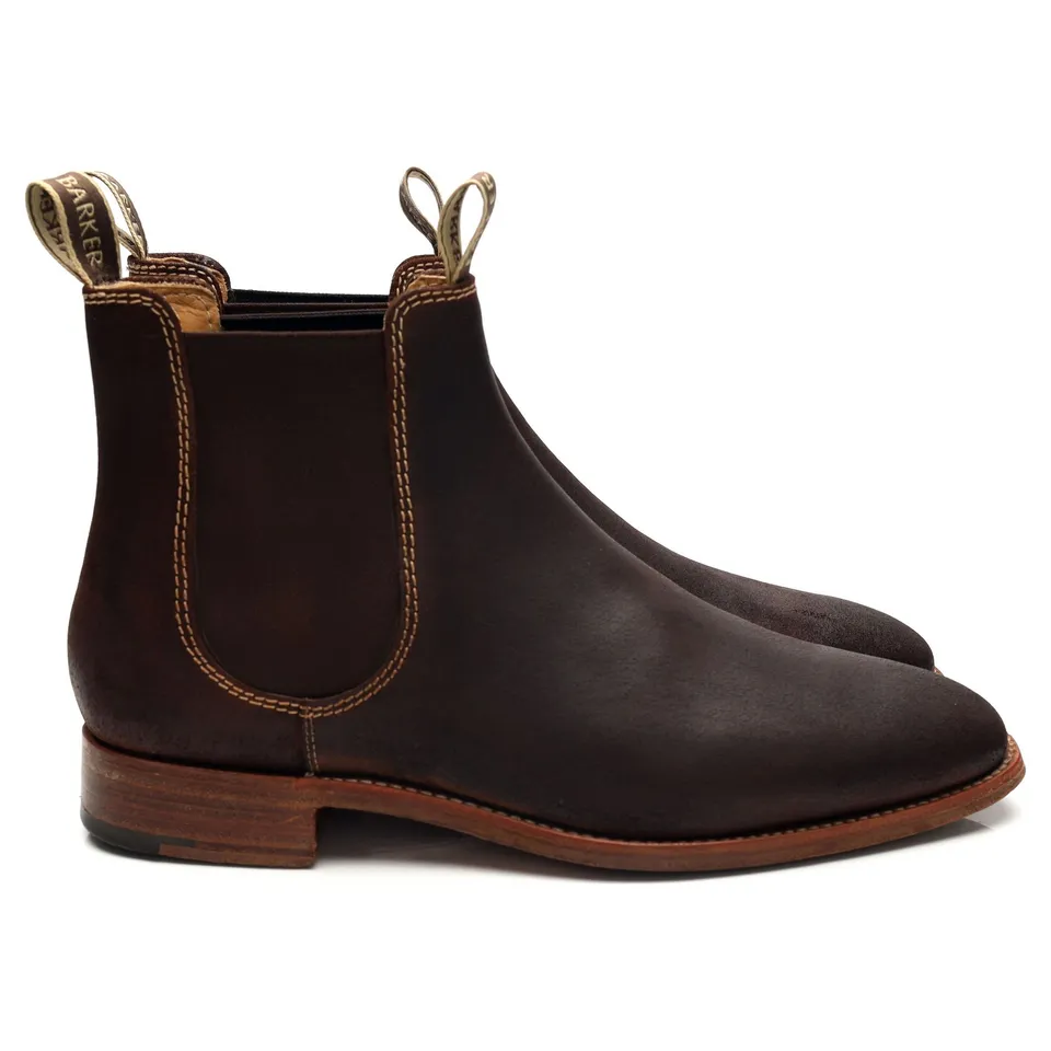 Barker Mansfield boots chelsea daim marron pointure UK 6