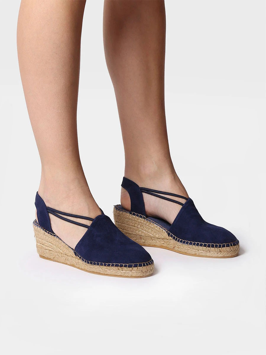 Toni Pons Tremp espadrille compensée daim talon 6 cm