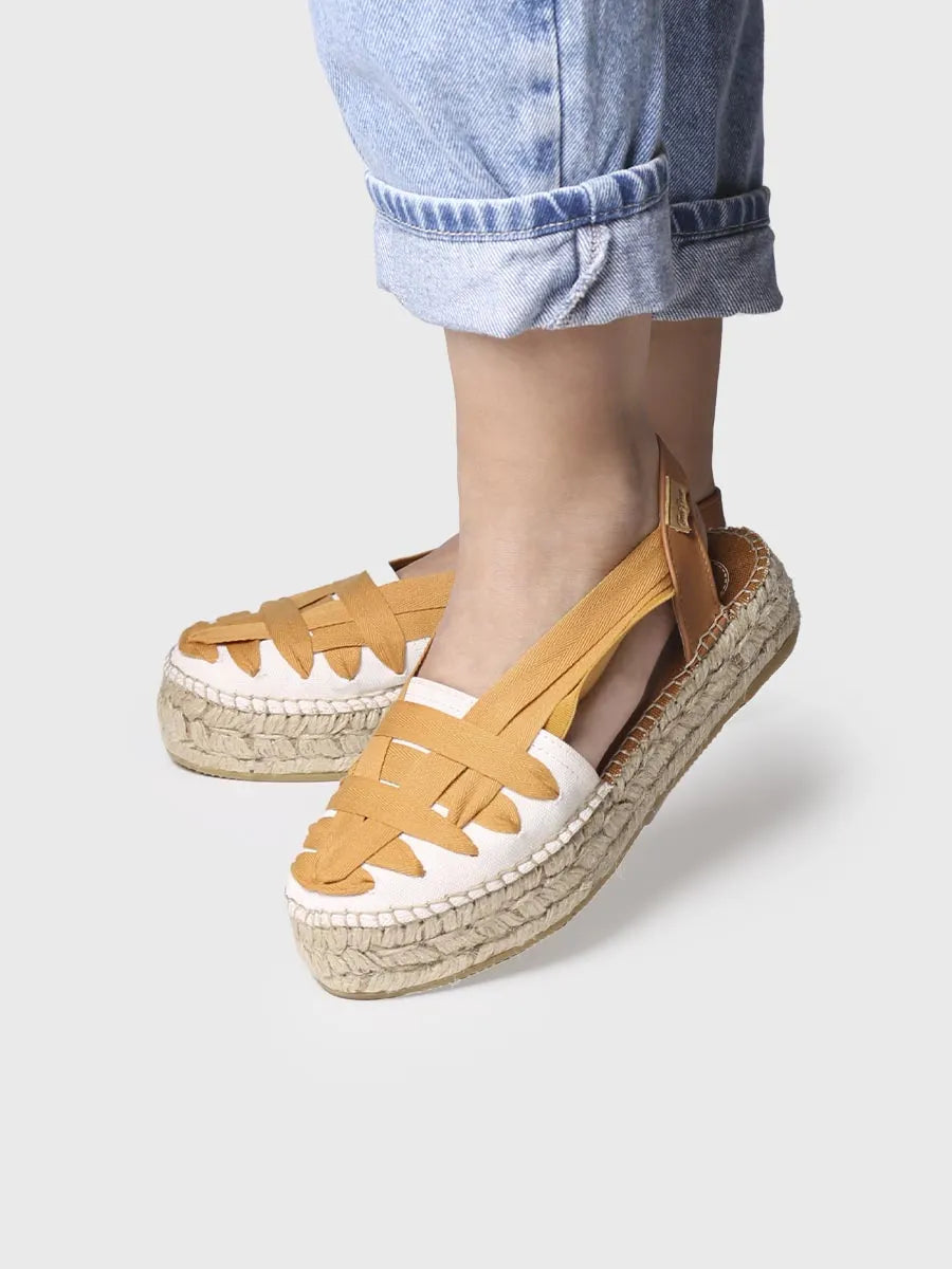 Toni Pons RIO-CU espadrilles ocre à brides croisées