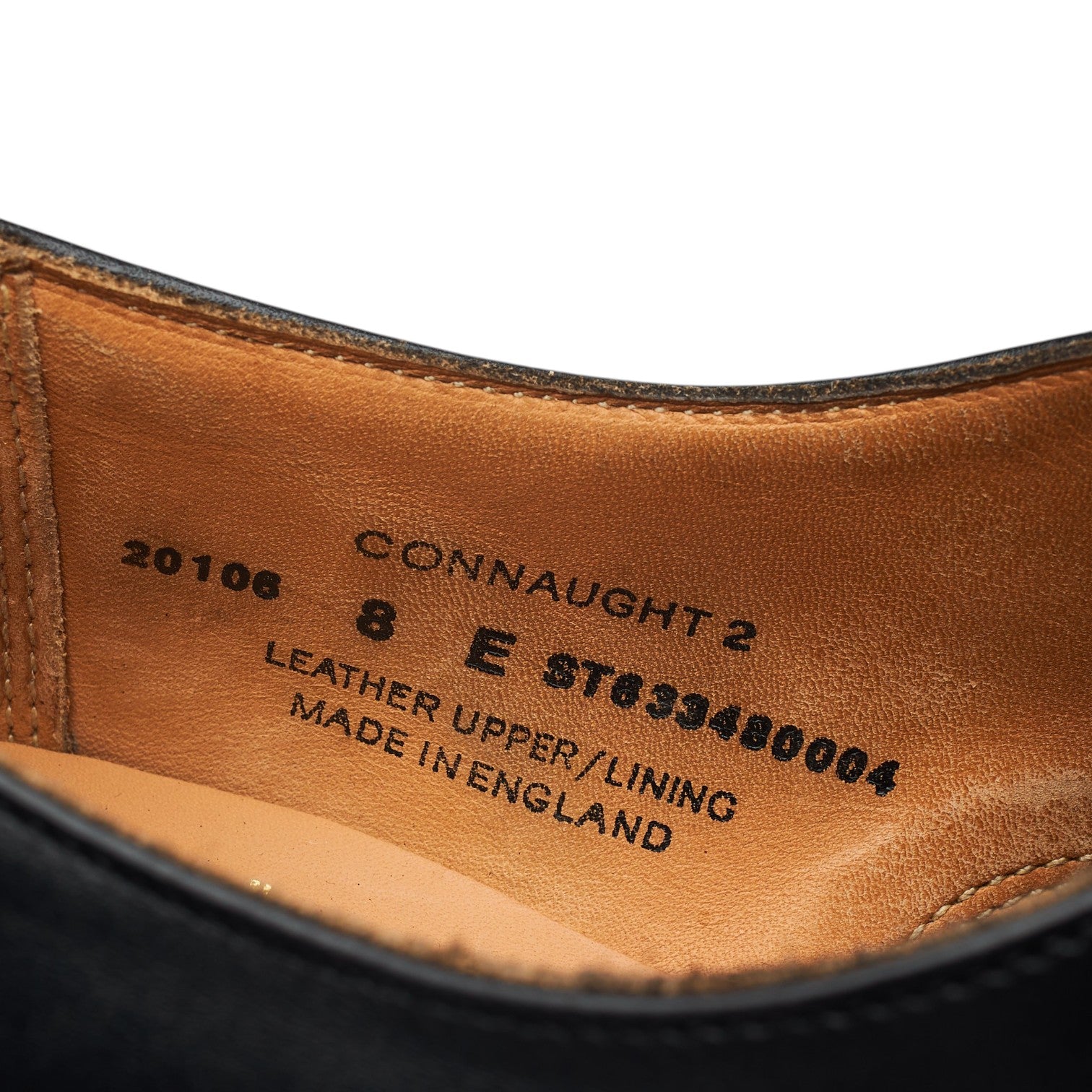 Crockett & Jones Connaught 2 oxford cuir noir pointure UK 8