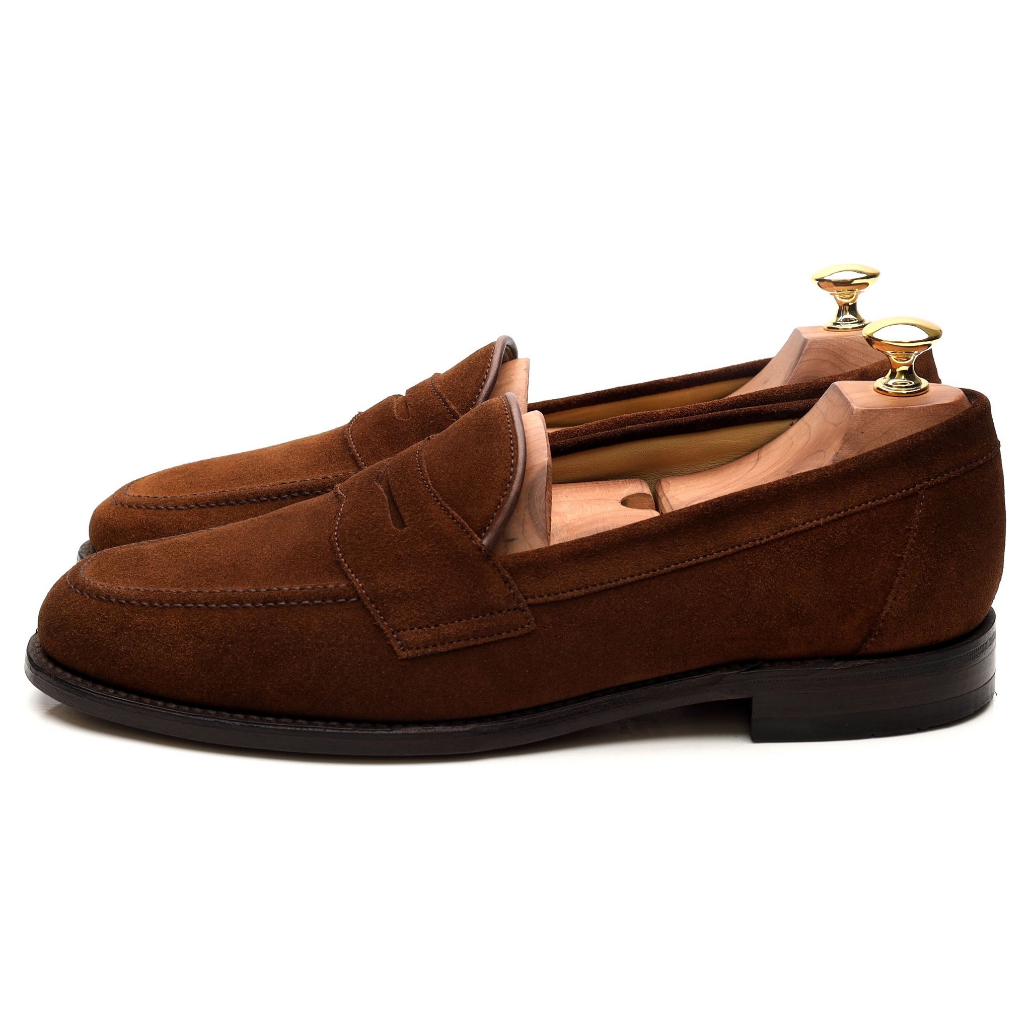 Loake Eton mocassins marron pointure UK 9 suède
