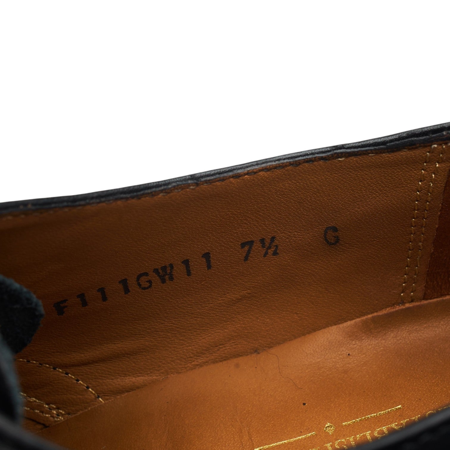 Barker Glasgow oxford brogue cuir noir UK 7.5