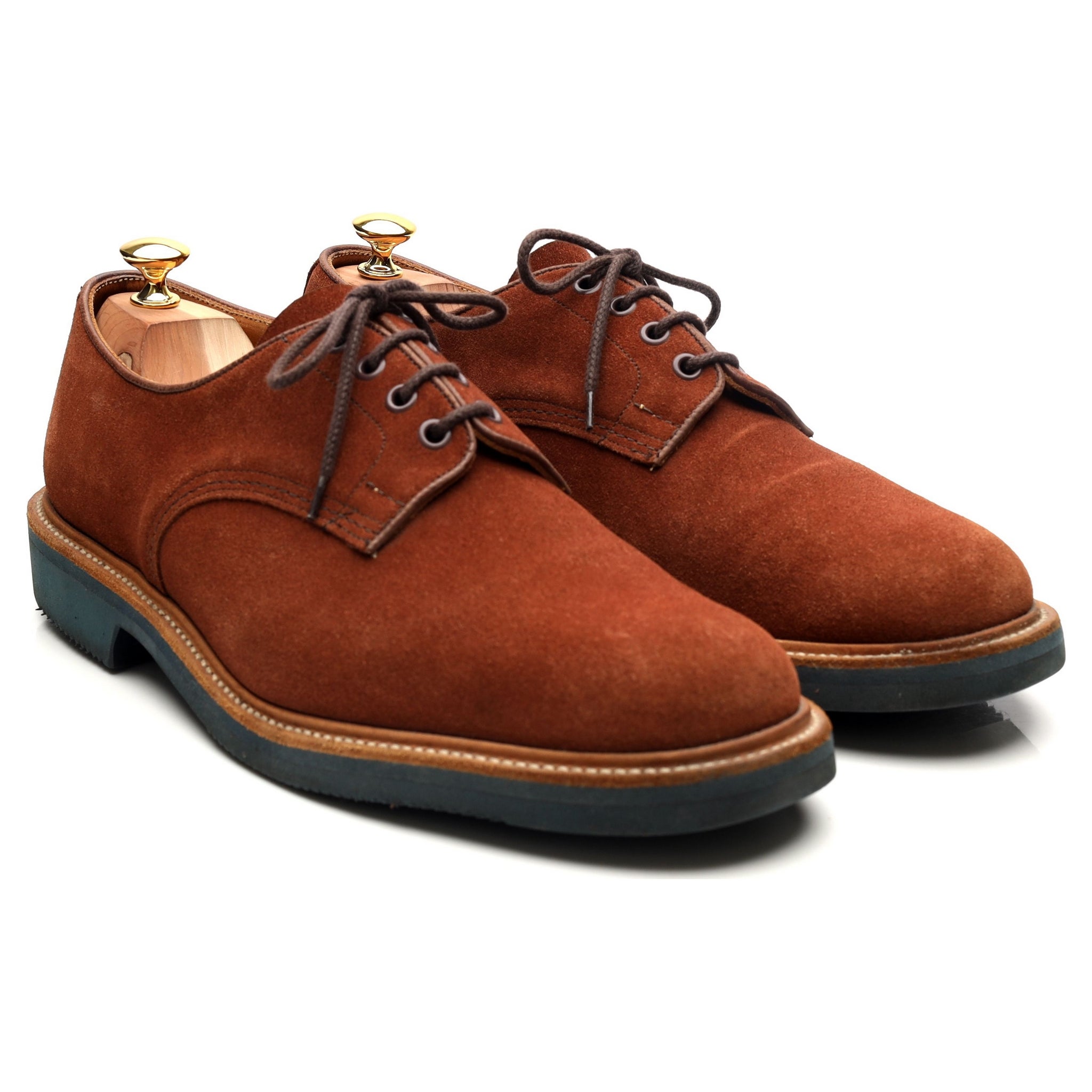 Tricker's Daniel derby daim marron clair UK 11