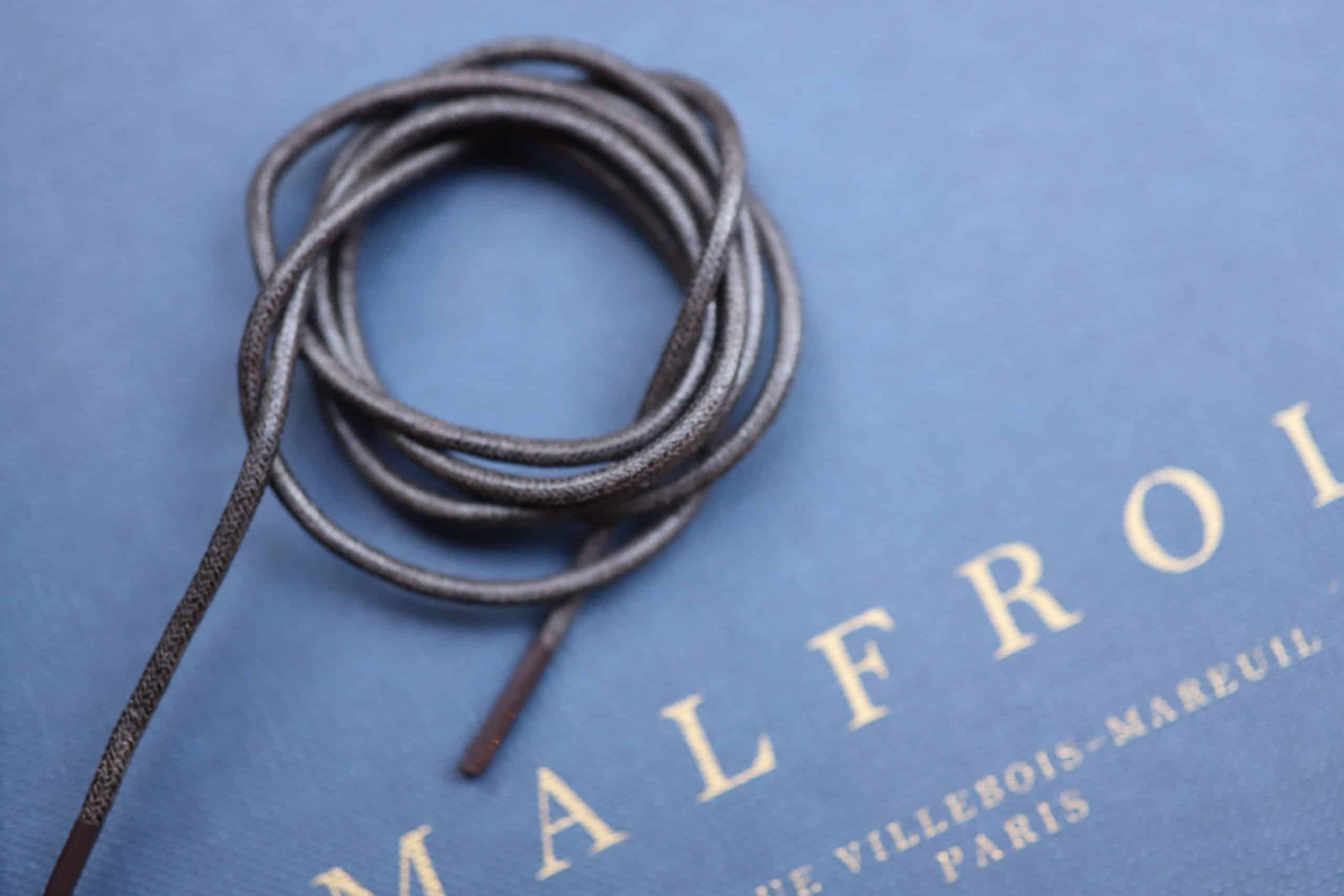 Malfroid Médaille d'Or lacets marron foncé coton