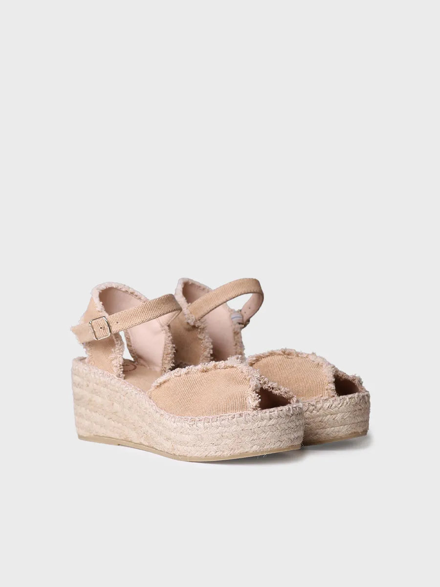 Toni Pons ISAURA espadrille compensée effilochée