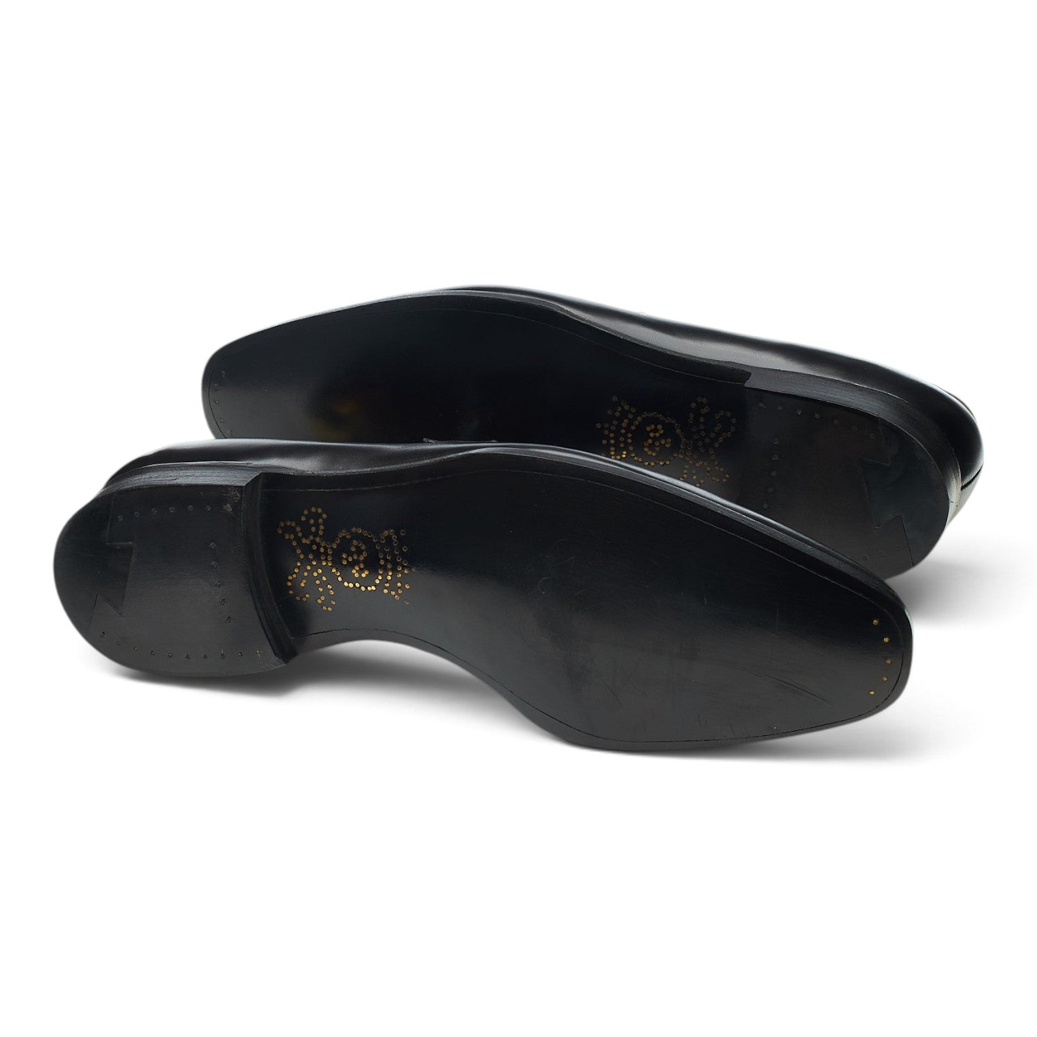 Barker Black Wolfe mocassin cuir noir pointure UK 9.5