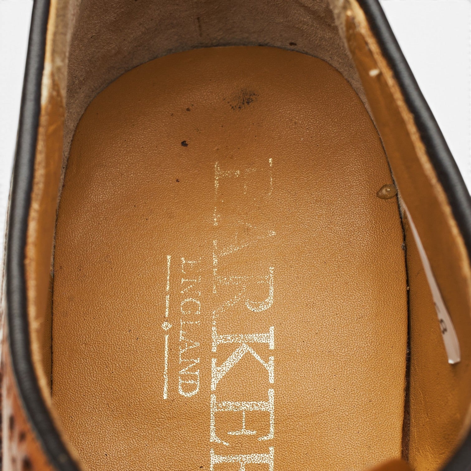 Barker derbies brogues cuir marron tan pointure UK 7