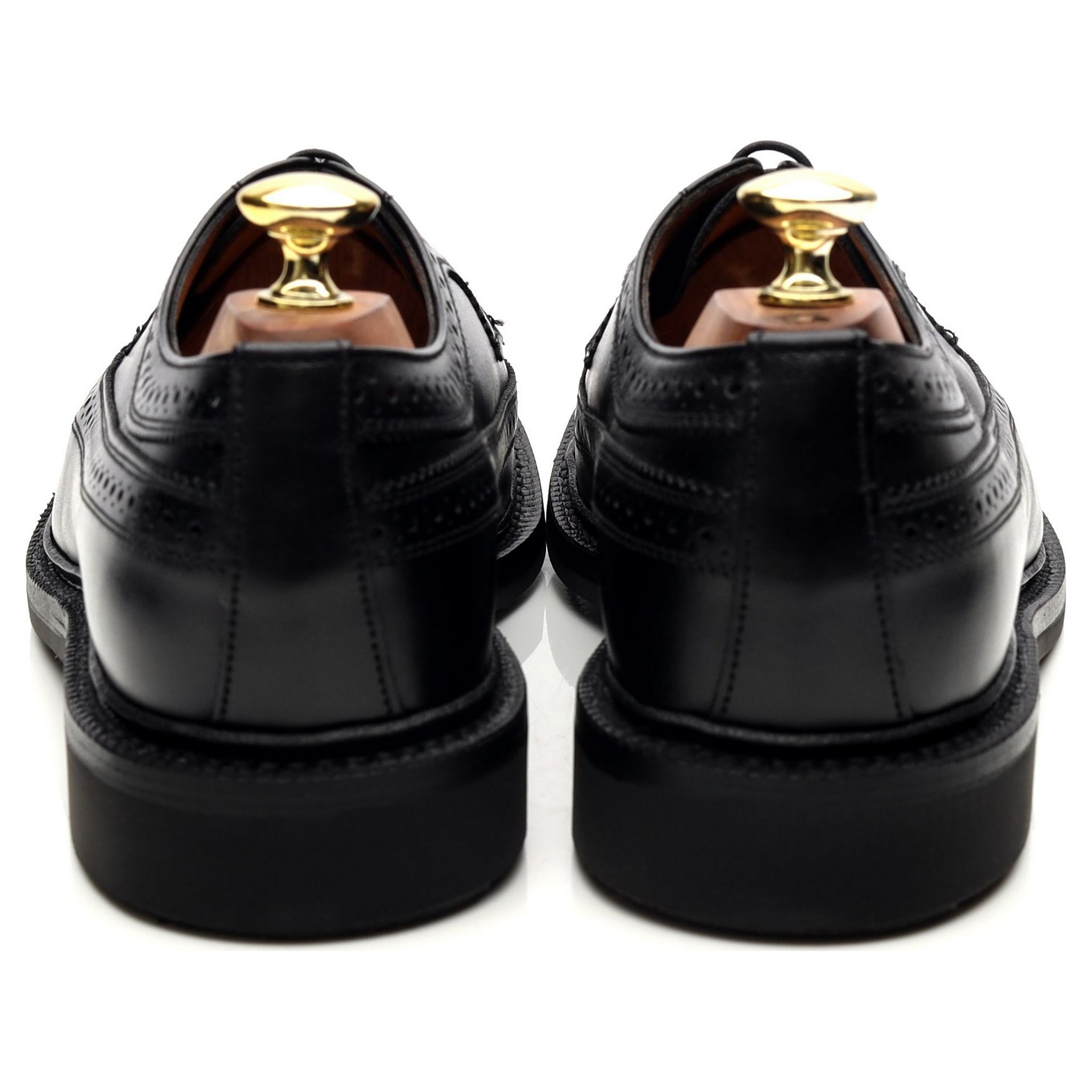 Sanders Kingston derby brogues cuir noir pointure UK 7,5