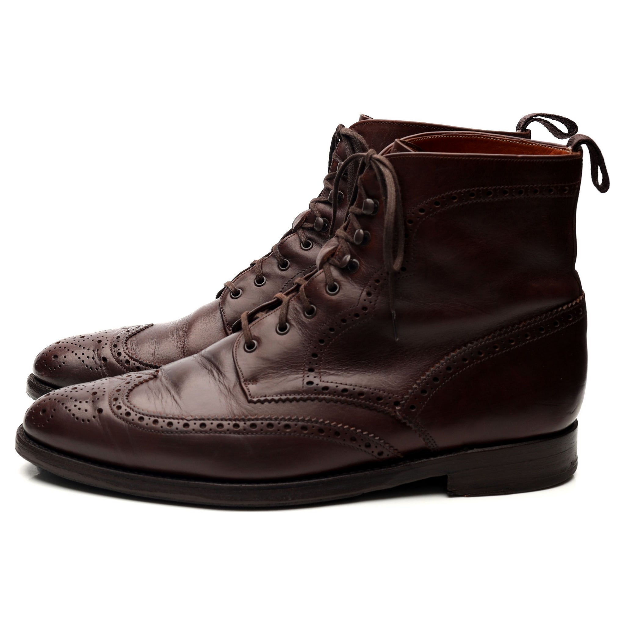J.FitzPatrick Holman boots cuir marron UK 8.5