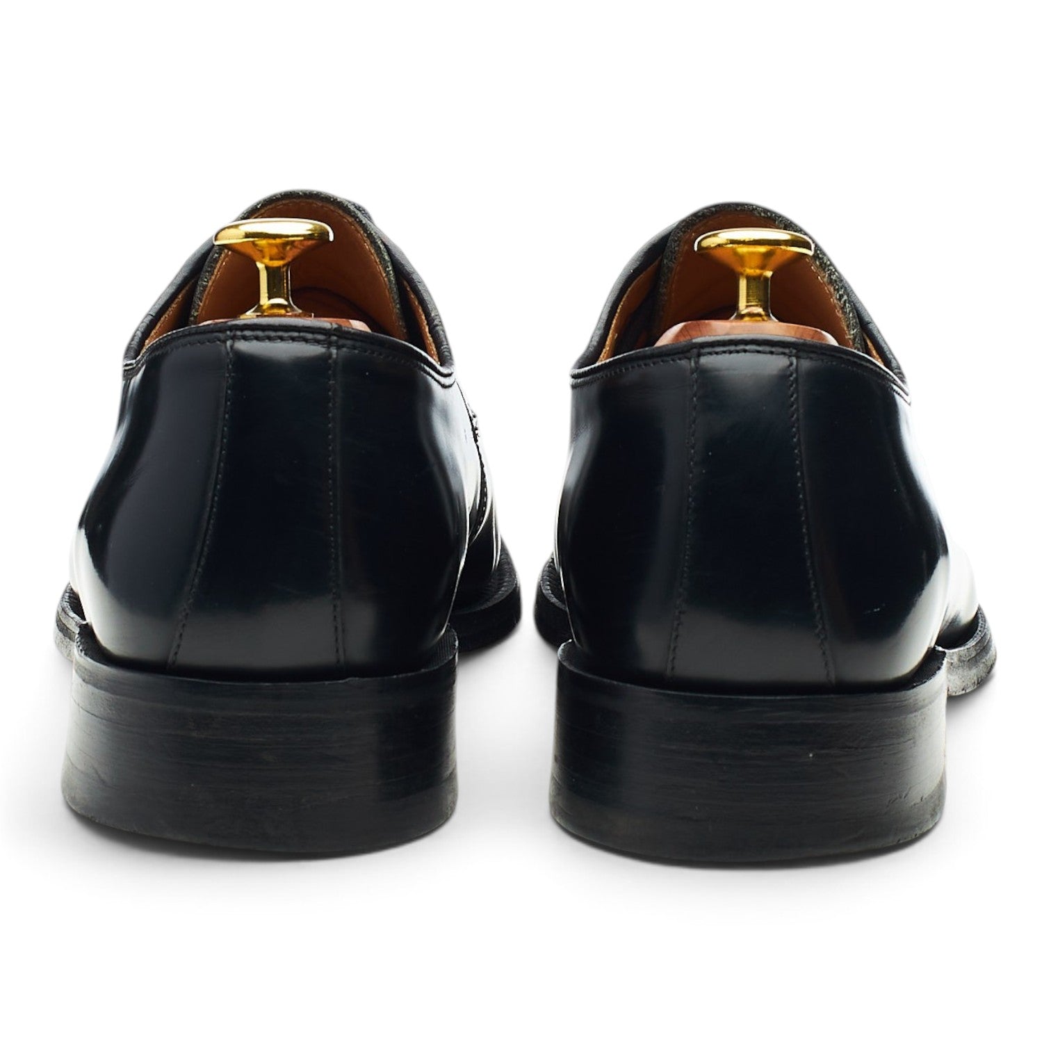 Barker derby cuir noir bout uni UK 8,5
