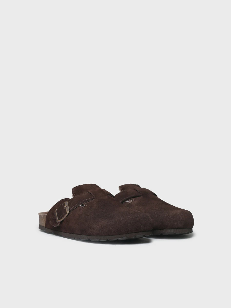 Toni Pons Ginesta sabot femme suede fourrure 2,5 cm