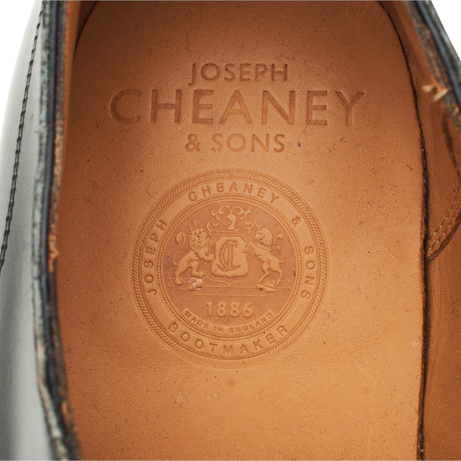 Cheaney Moorgate monk cuir noir pointure UK 11