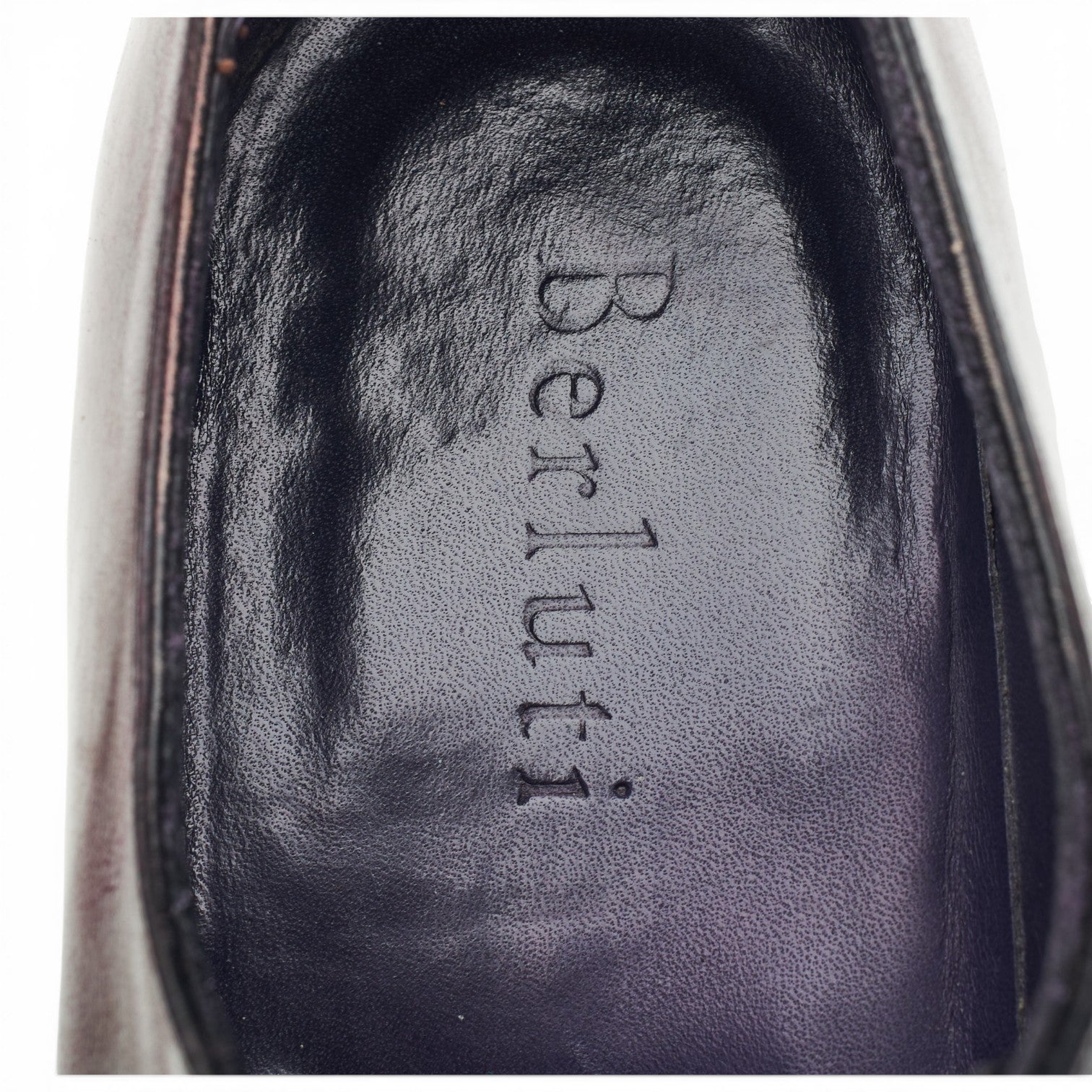 Berluti Derby cap toe cuir bordeaux 7,5