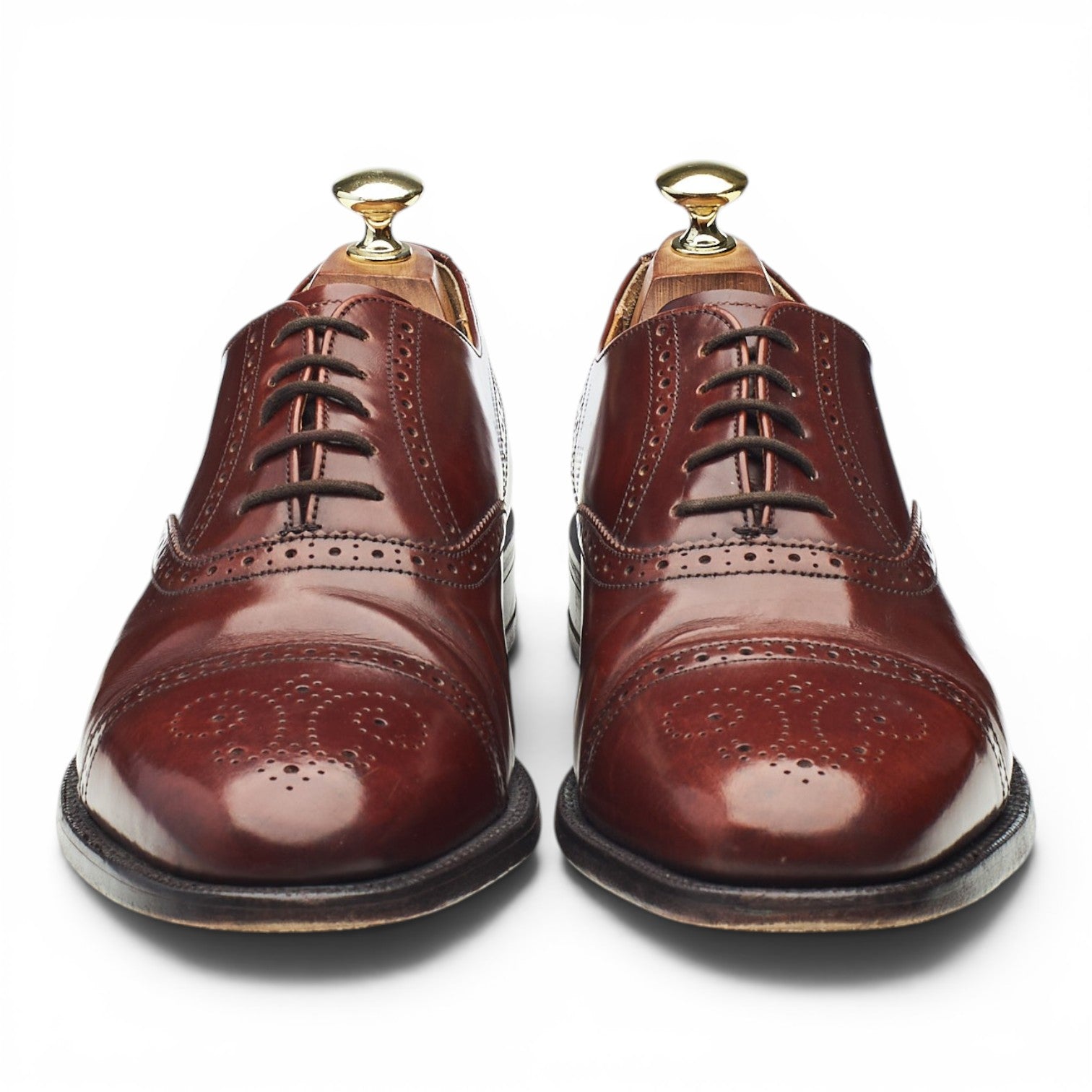 Barker Alfred oxford brogues cuir marron 7.5 large
