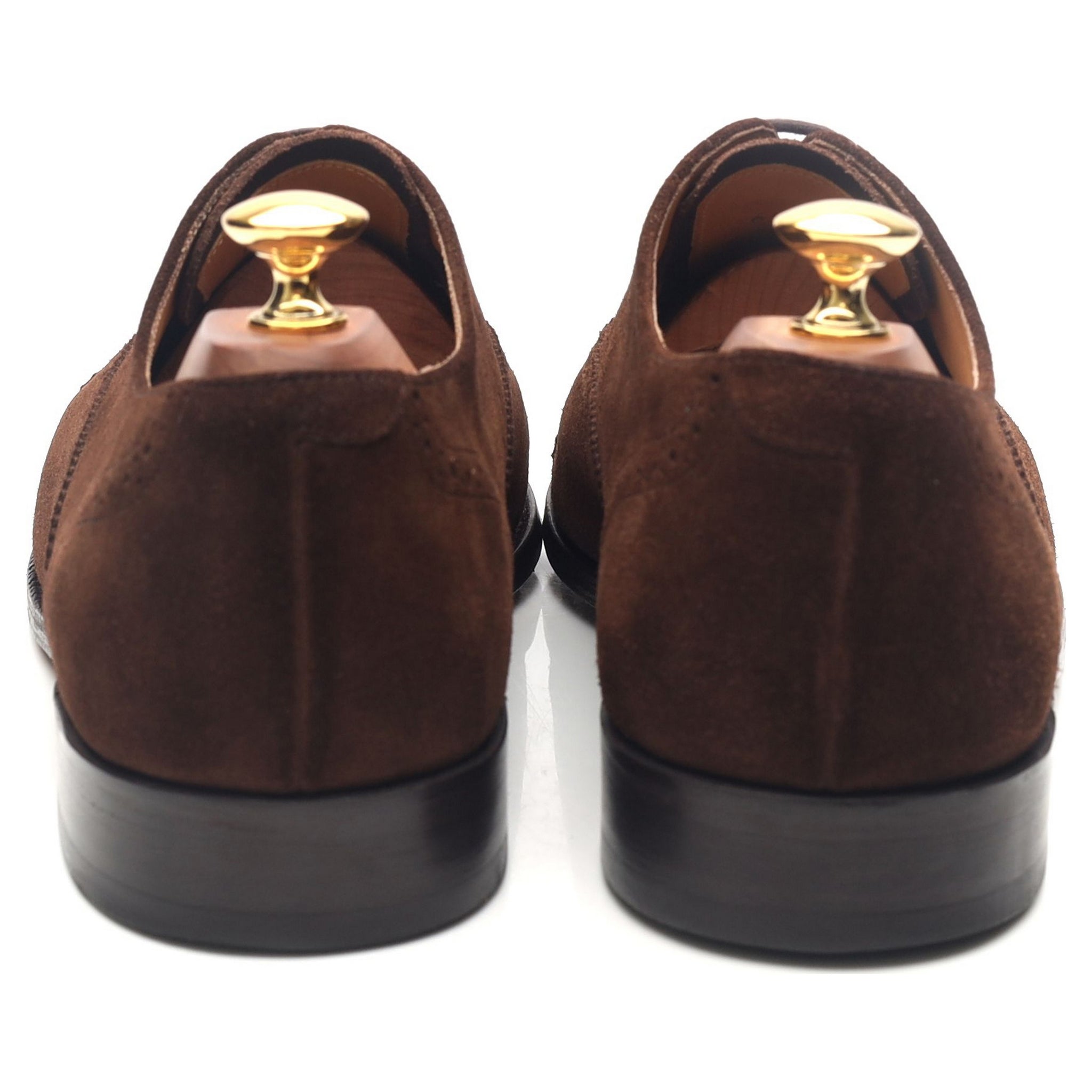 Barker oxford semi-brogue suède marron UK 8.5 G
