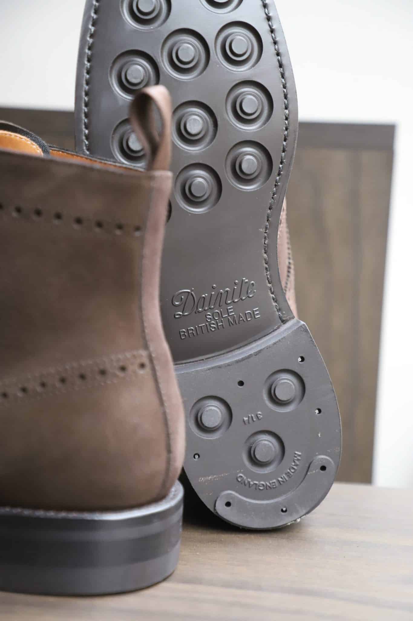 Malfroid Brogue-Master boots cuir daim chocolat