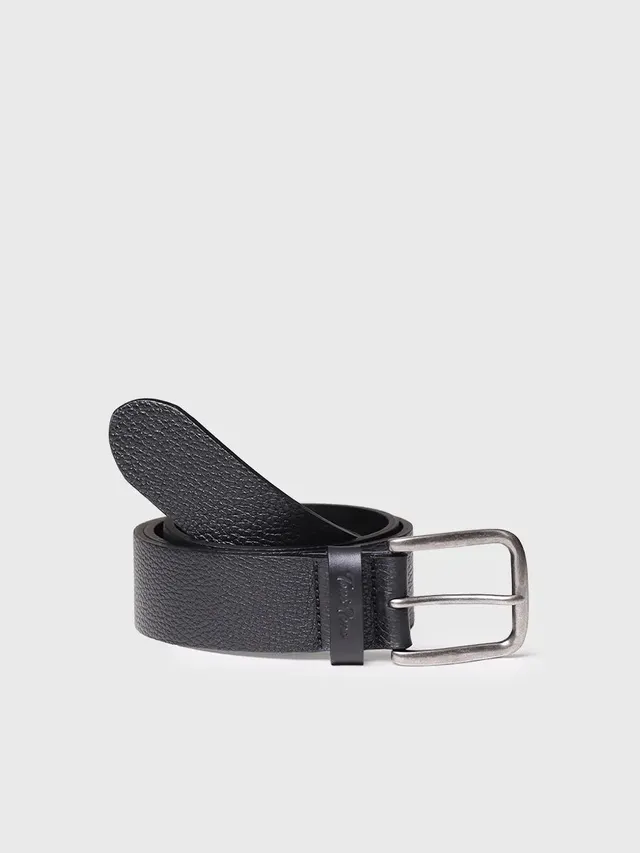 Toni Pons Elias ceinture cuir homme noir