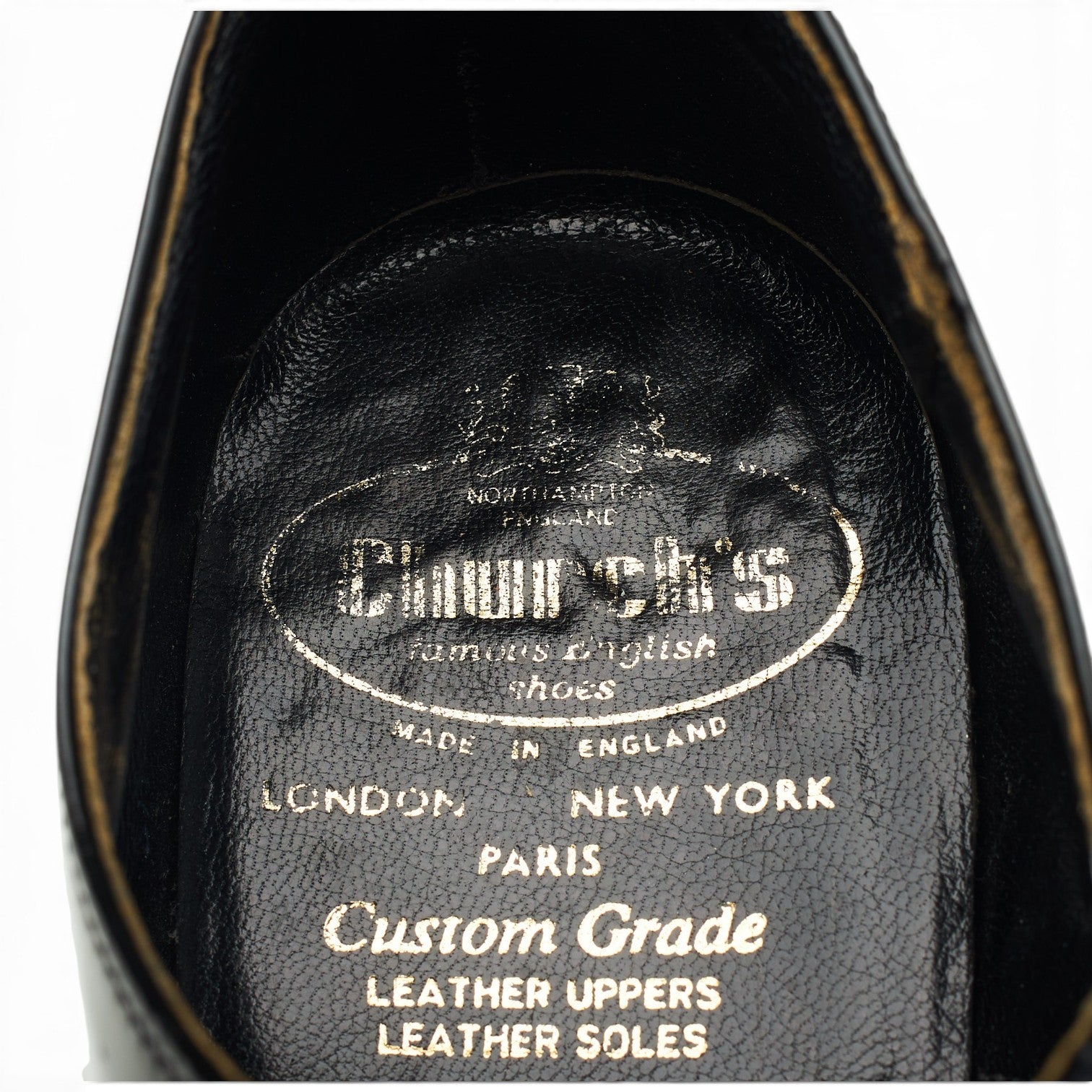 Church's Sackville chaussures oxford noires UK 7 cuir