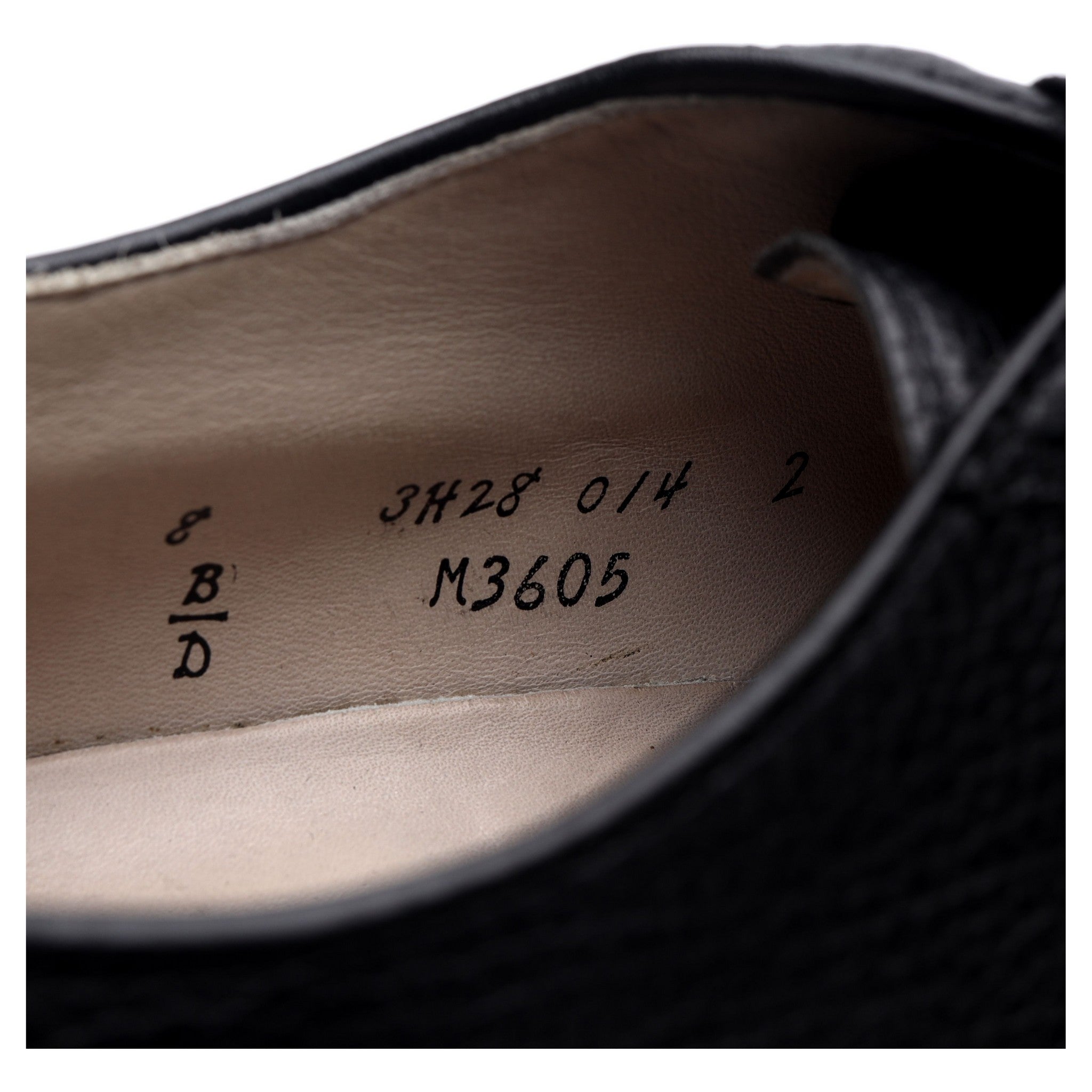 Alden M3605 derby cuir grainé noir pointure UK 7