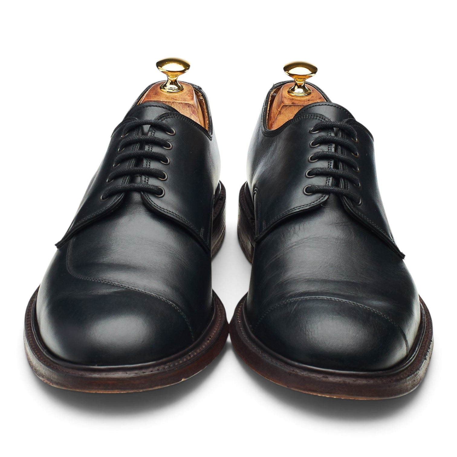 Cheaney Derby cuir noir 12508 pointure UK 11
