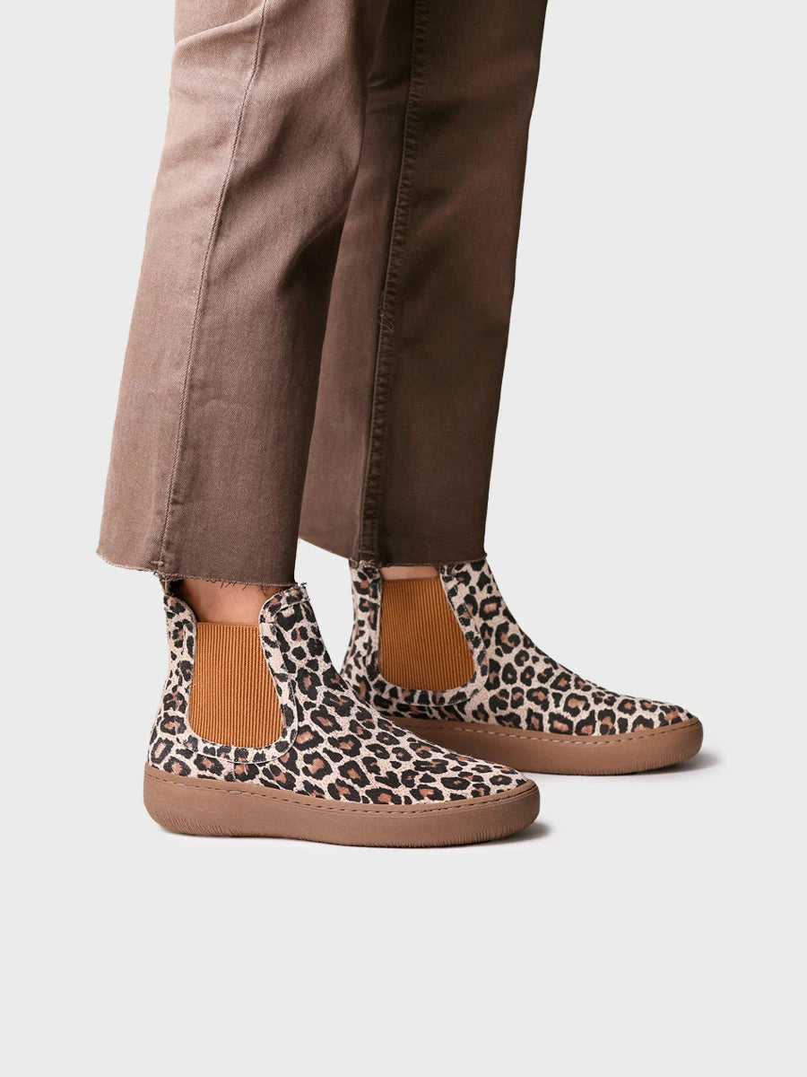 Toni Pons Serra bottine nubuck élastiques semelle 4 cm