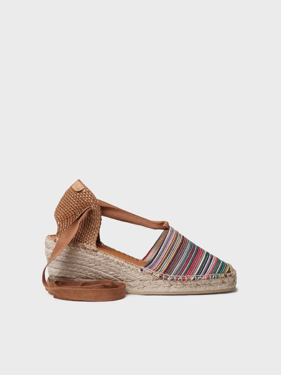 Toni Pons Vega-Bo espadrilles compensées toile rayée talon 6 cm