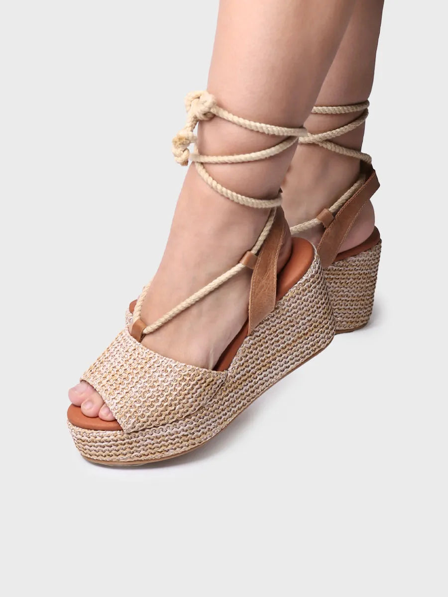 Toni Pons Tamesis espadrilles raphia talon 8 cm