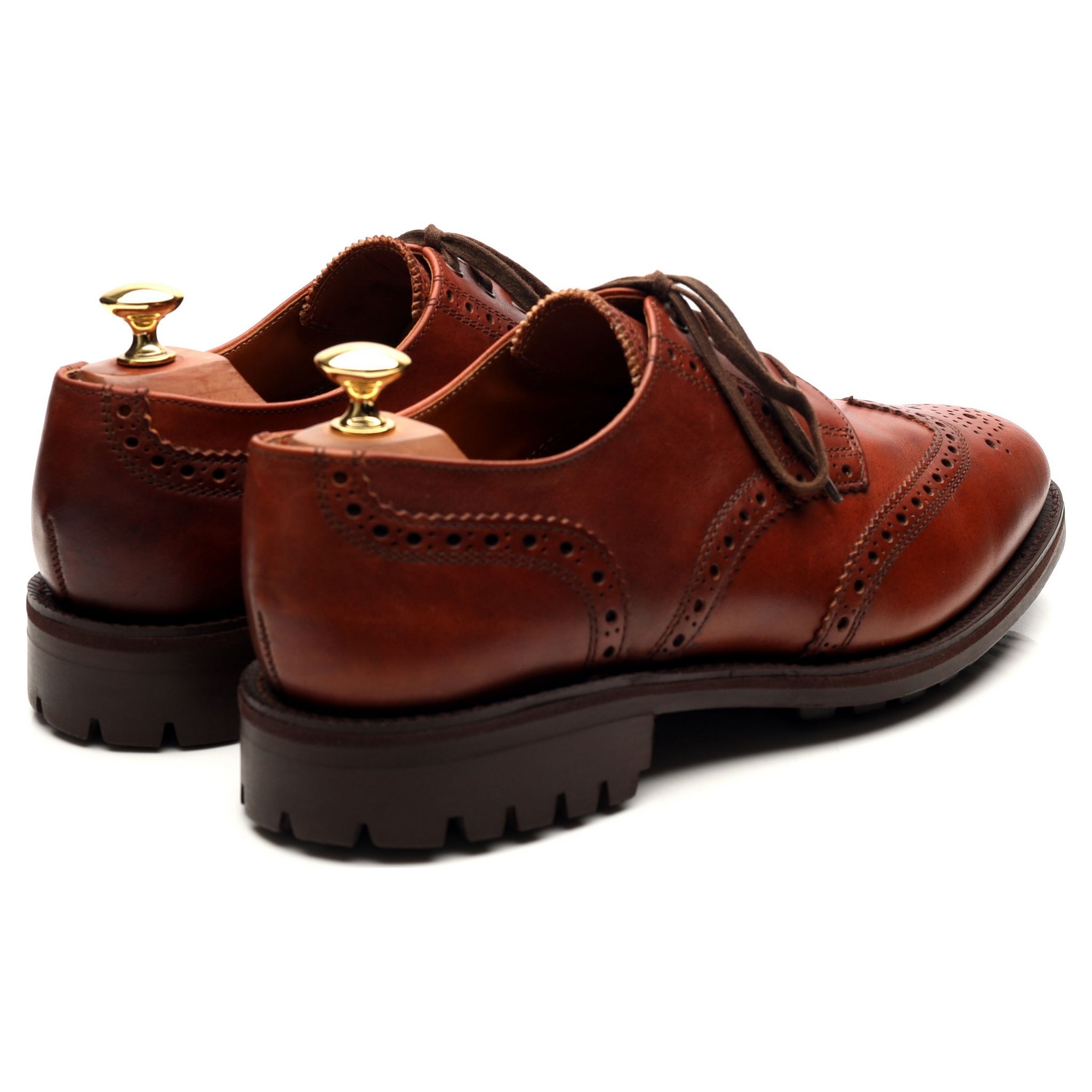 Cartmells Greasy derbys cuir marron UK 9