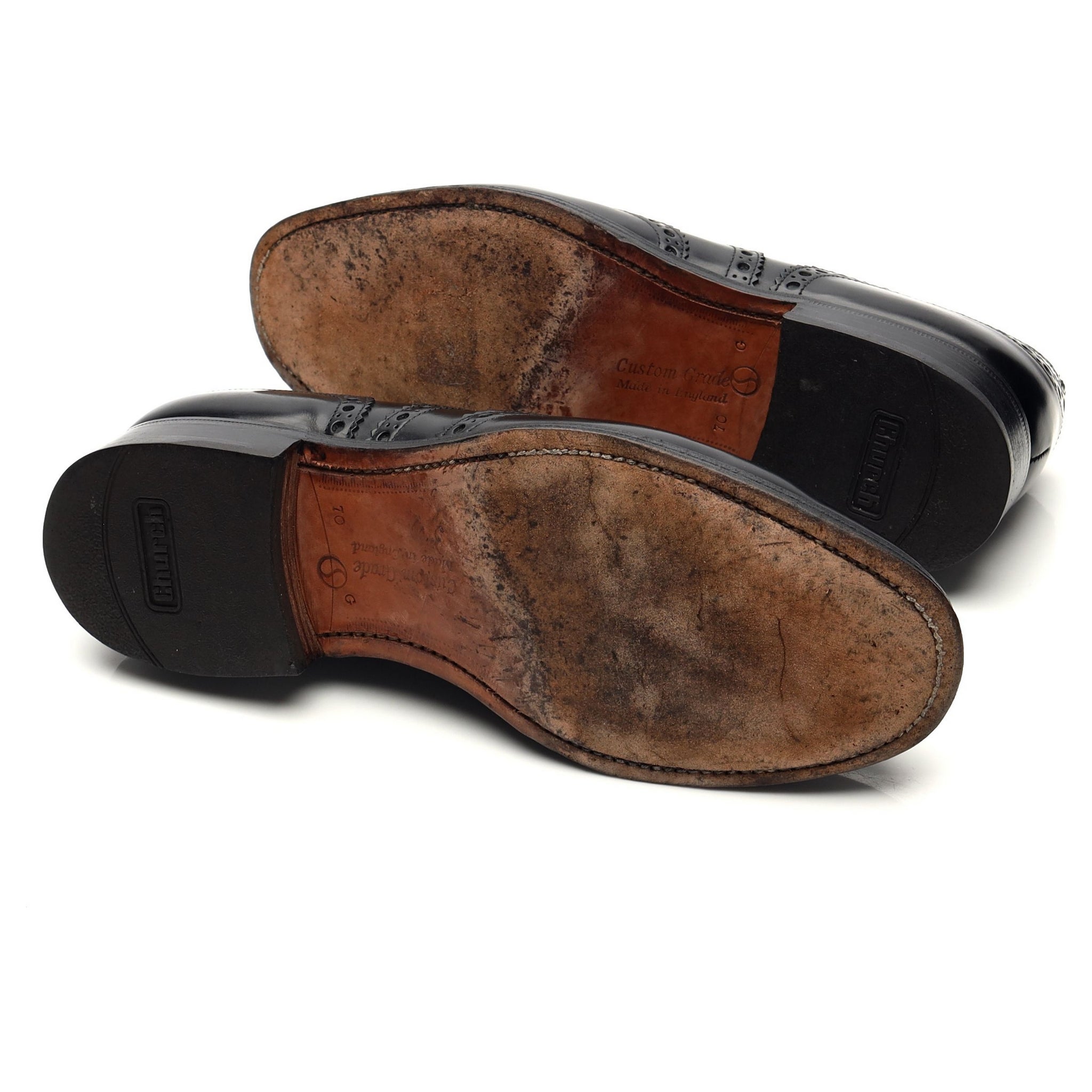 Church Burwood derbies brogues cuir noir UK 7