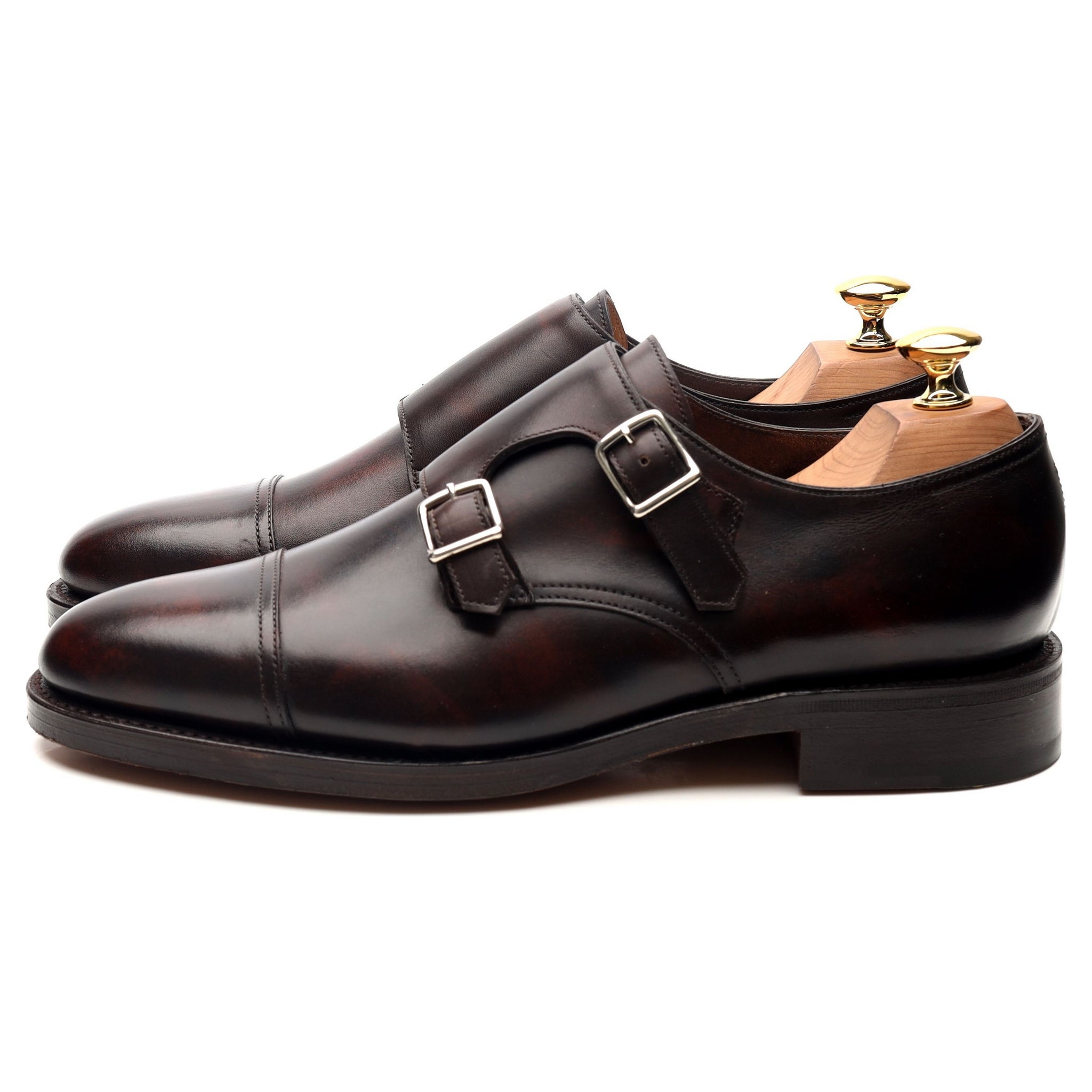 John Lobb William derbies double boucle marron UK 6.5