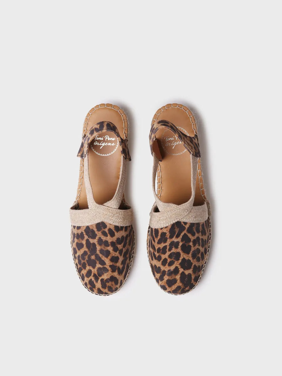 Toni Pons Tossa espadrille cuir compensée leo
