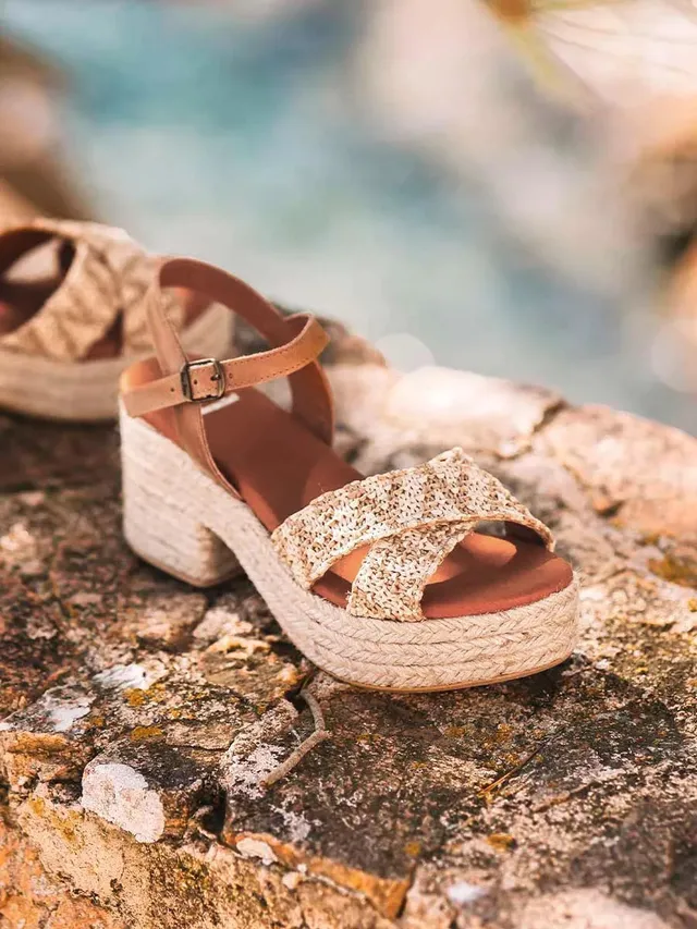 Toni Pons Atenes espadrille compensée femme naturel